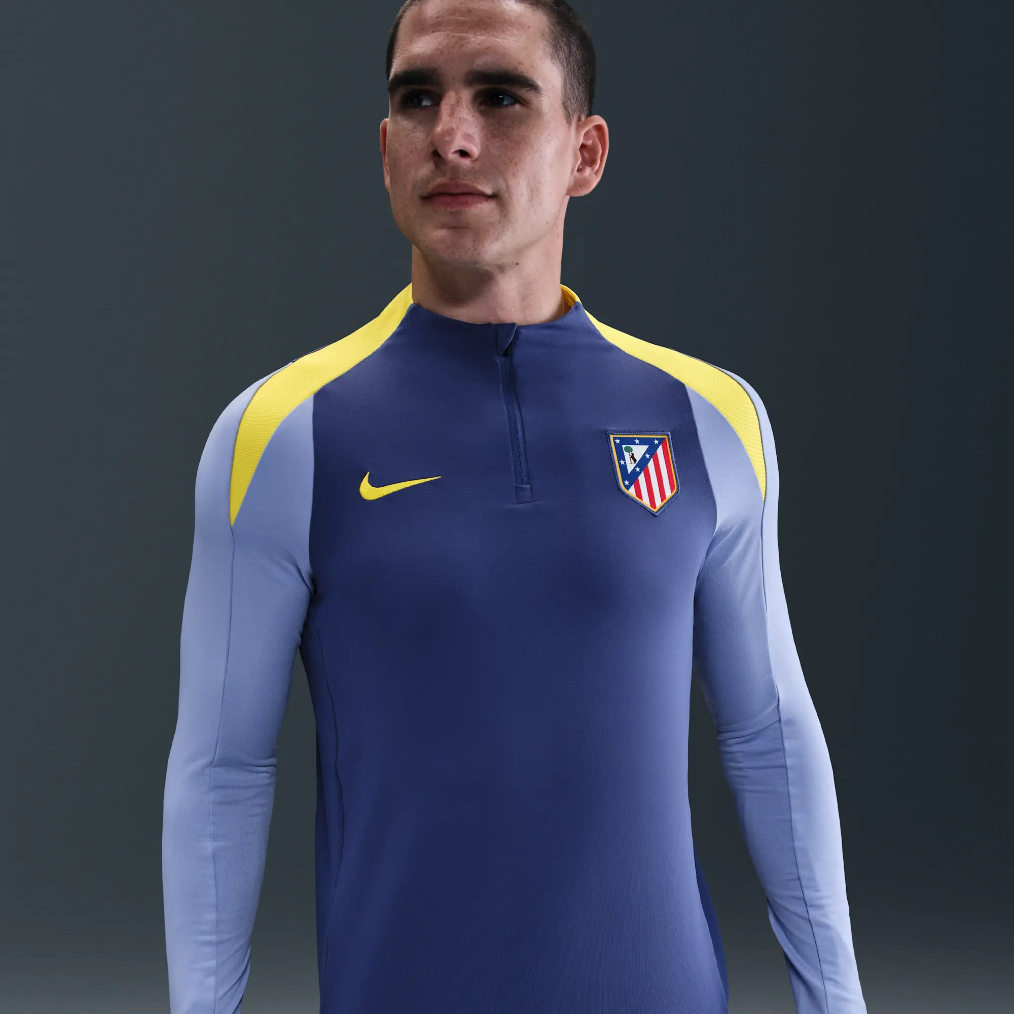 Atlético Madrid Strike Men's Nike Dri-FIT Football Drill Top - Purple - Polyester/Elastane