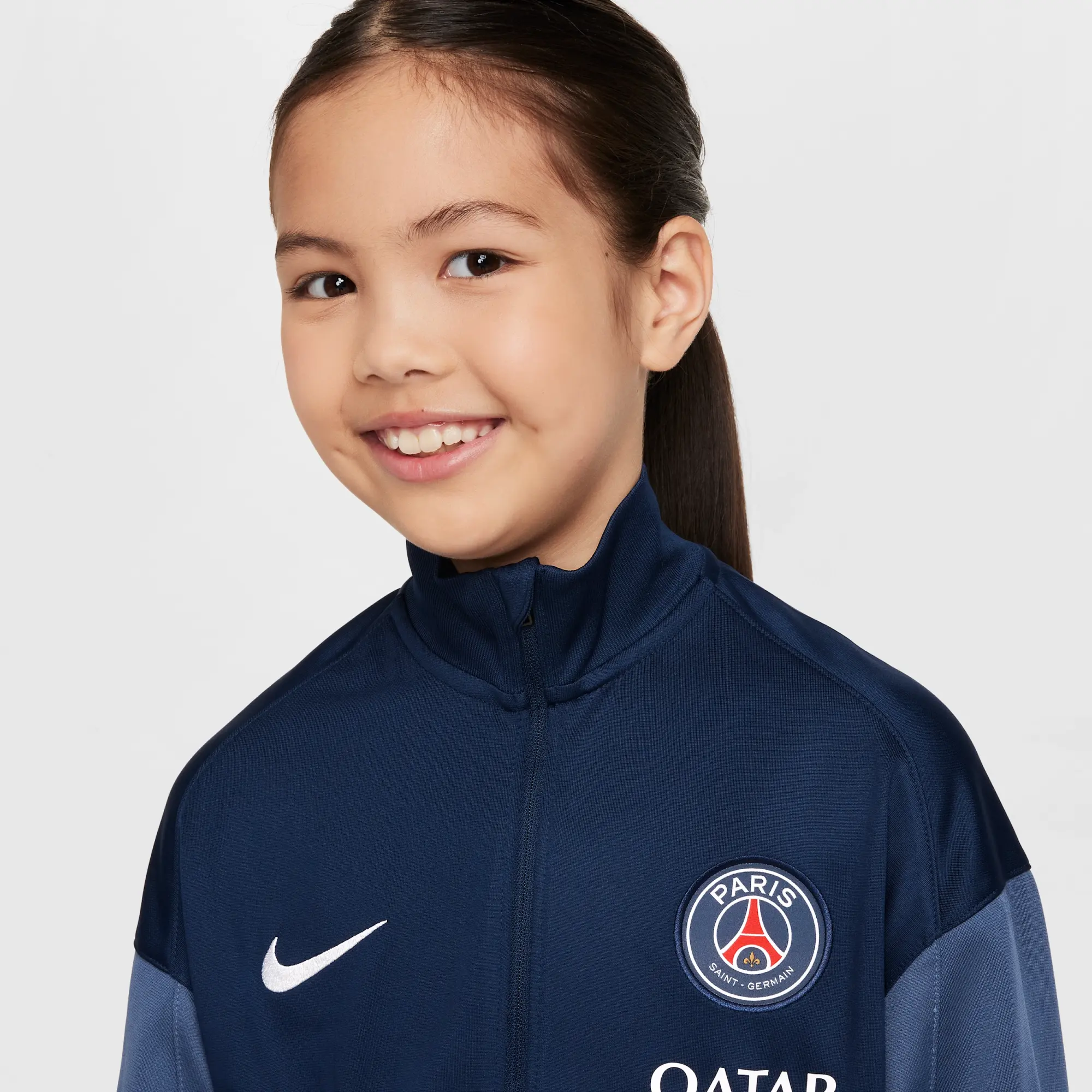 Pairis Saint-Germain Strike Big Kids' Nike Dri-FIT Soccer Knit Tracksuit - Blue - Polyester