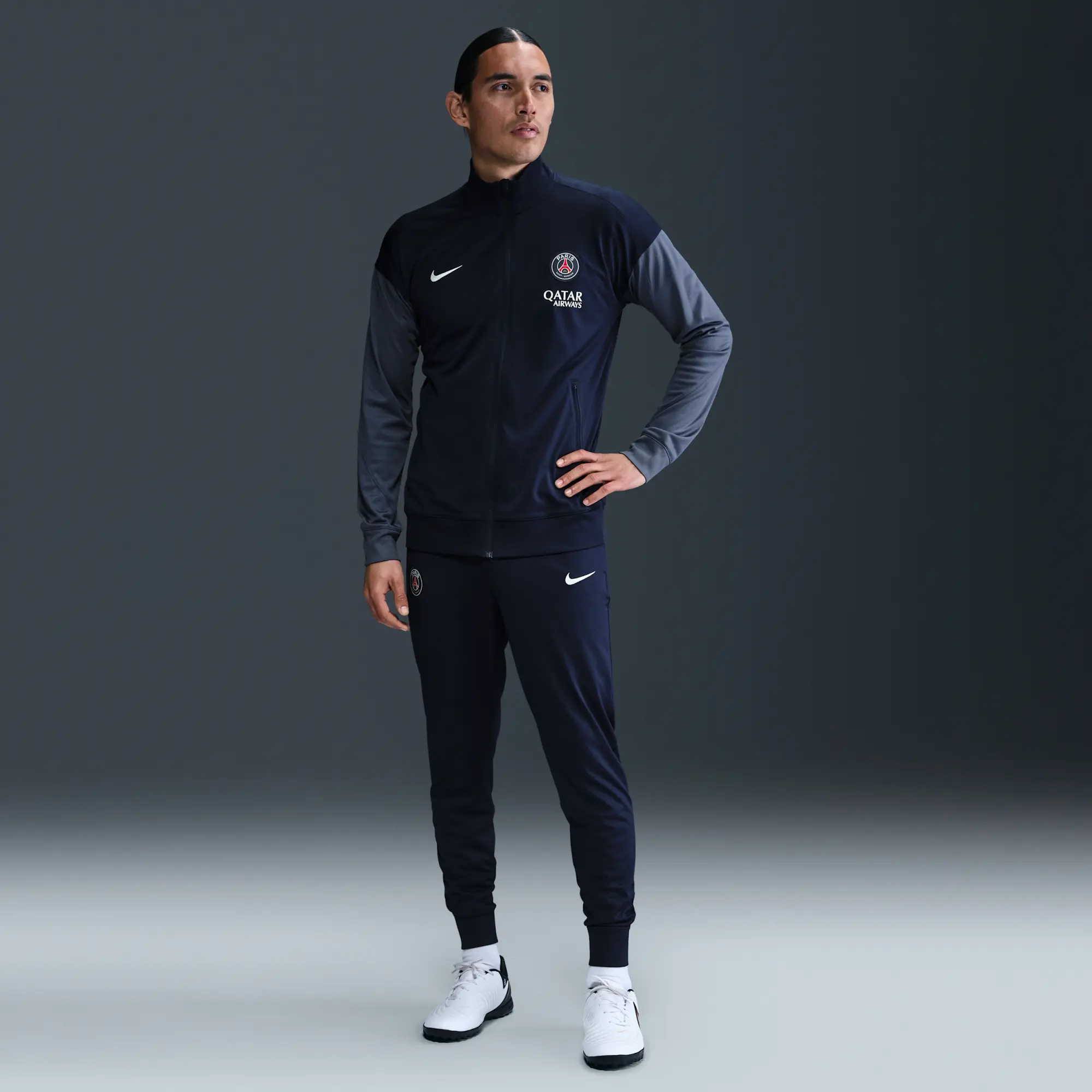 Paris Saint-Germain Strike Men's Nike Dri-FIT Football Knit Tracksuit - Blue - Polyester