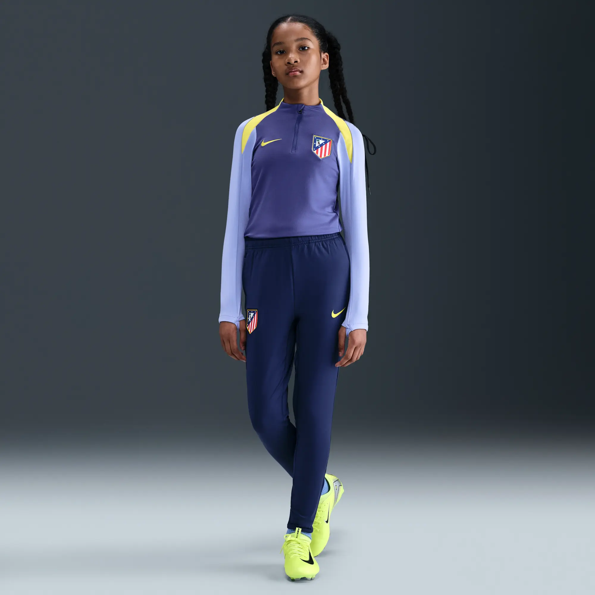 Atlético Madrid Strike Older Kids' Nike Dri-FIT Football Knit Pants - Blue - Polyester/Elastane