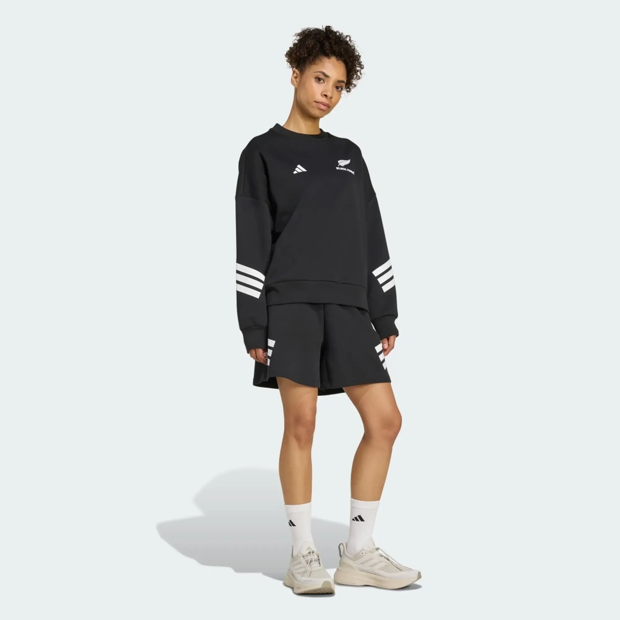 adidas Black Ferns 3-Stripes Sweatshirt