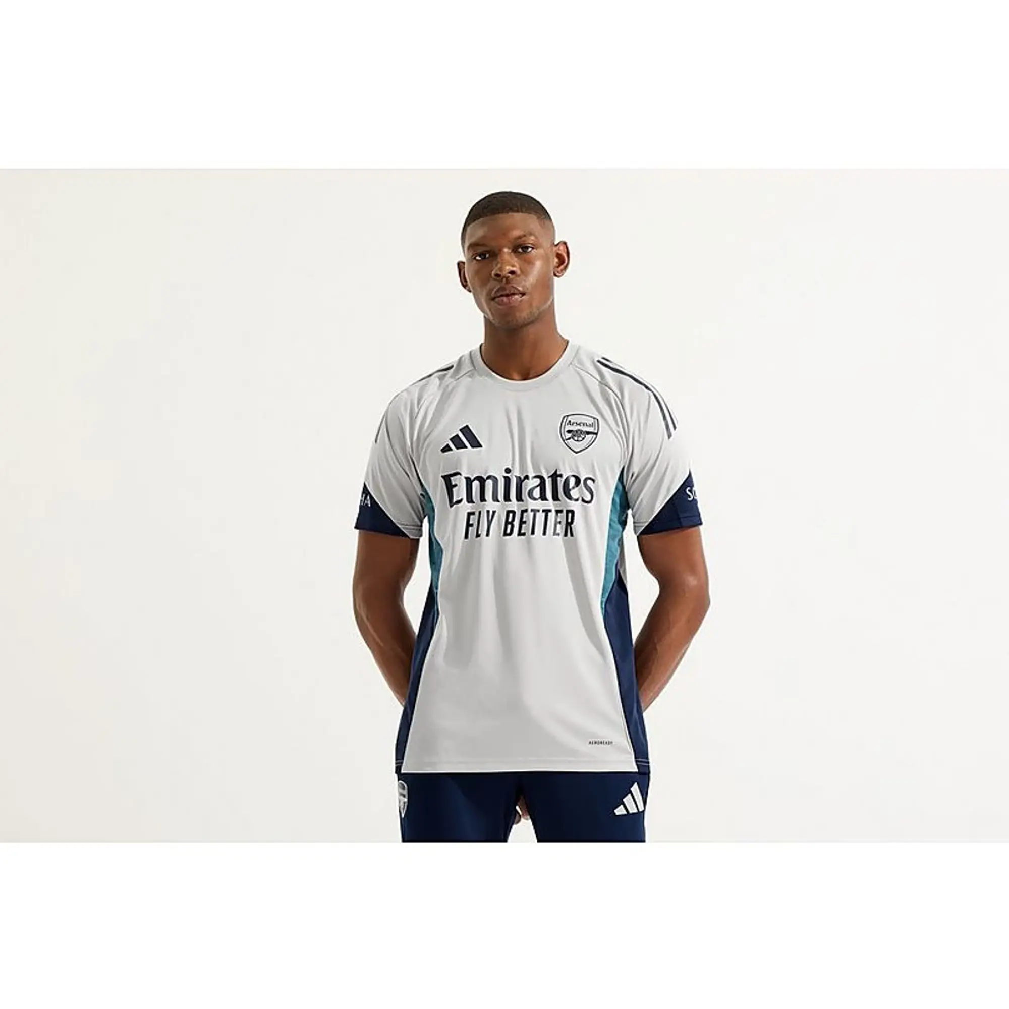 Arsenal adidas 25/26 Grey Training Shirt, Multicolor