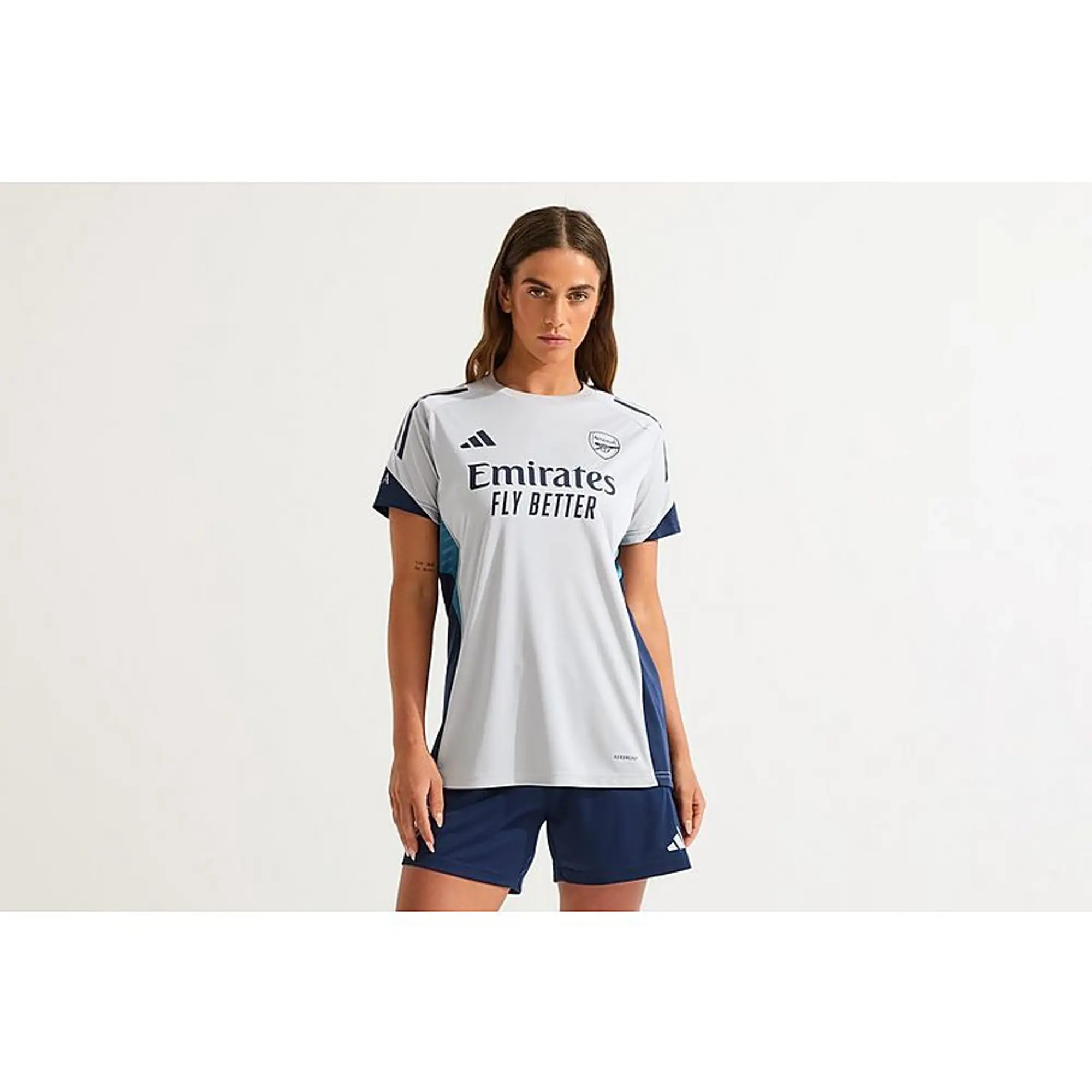 Arsenal adidas Womens 25/26 Grey Training Shirt, Multicolor