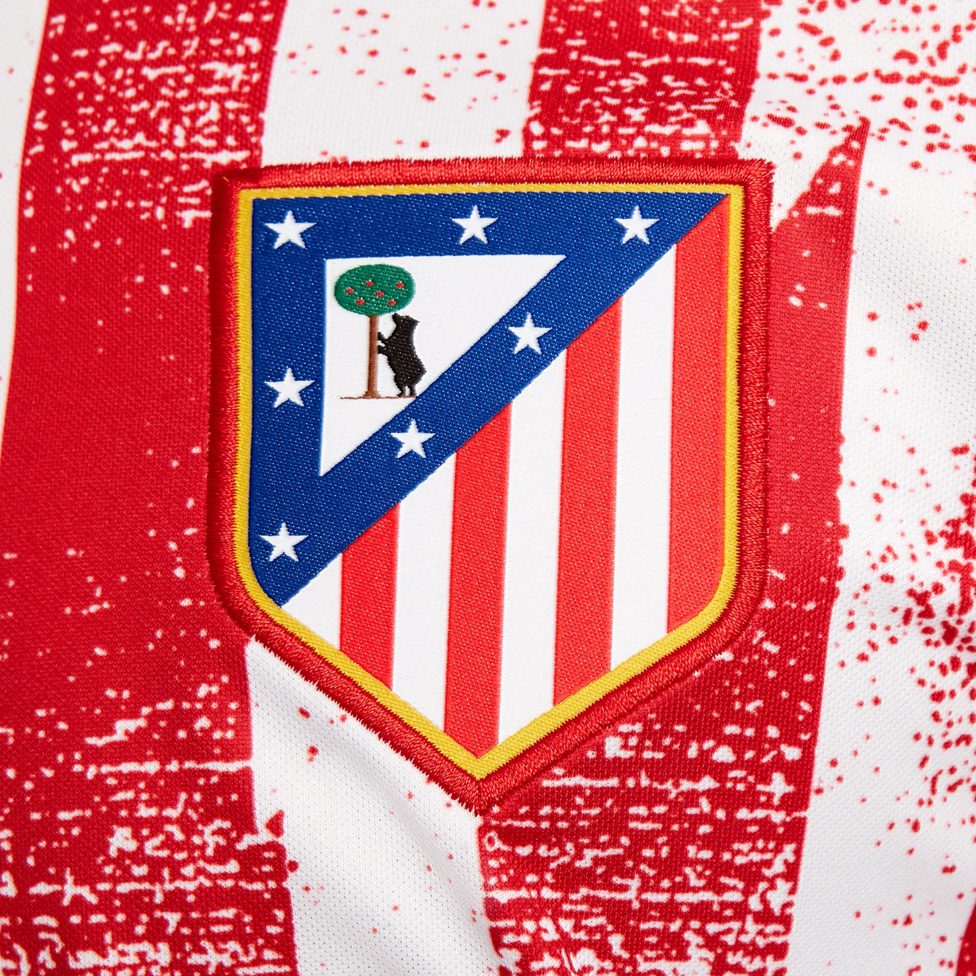 Atlético Madrid Academy Pro Home Older Kids' Nike Dri-FIT Football Pre-Match Short-Sleeve Top - Red - Polyester