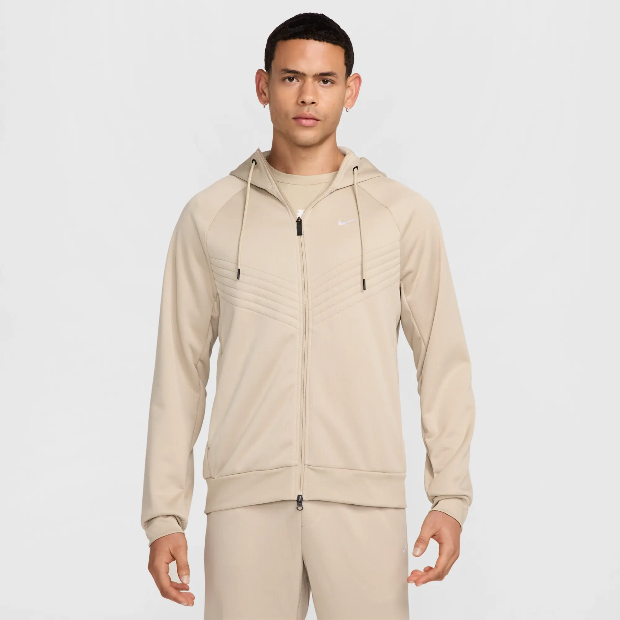 Nike Therma Sphere Men's Therma-FIT Water-Repellent Winterized Full-Zip Jacket - Brown - Polyester