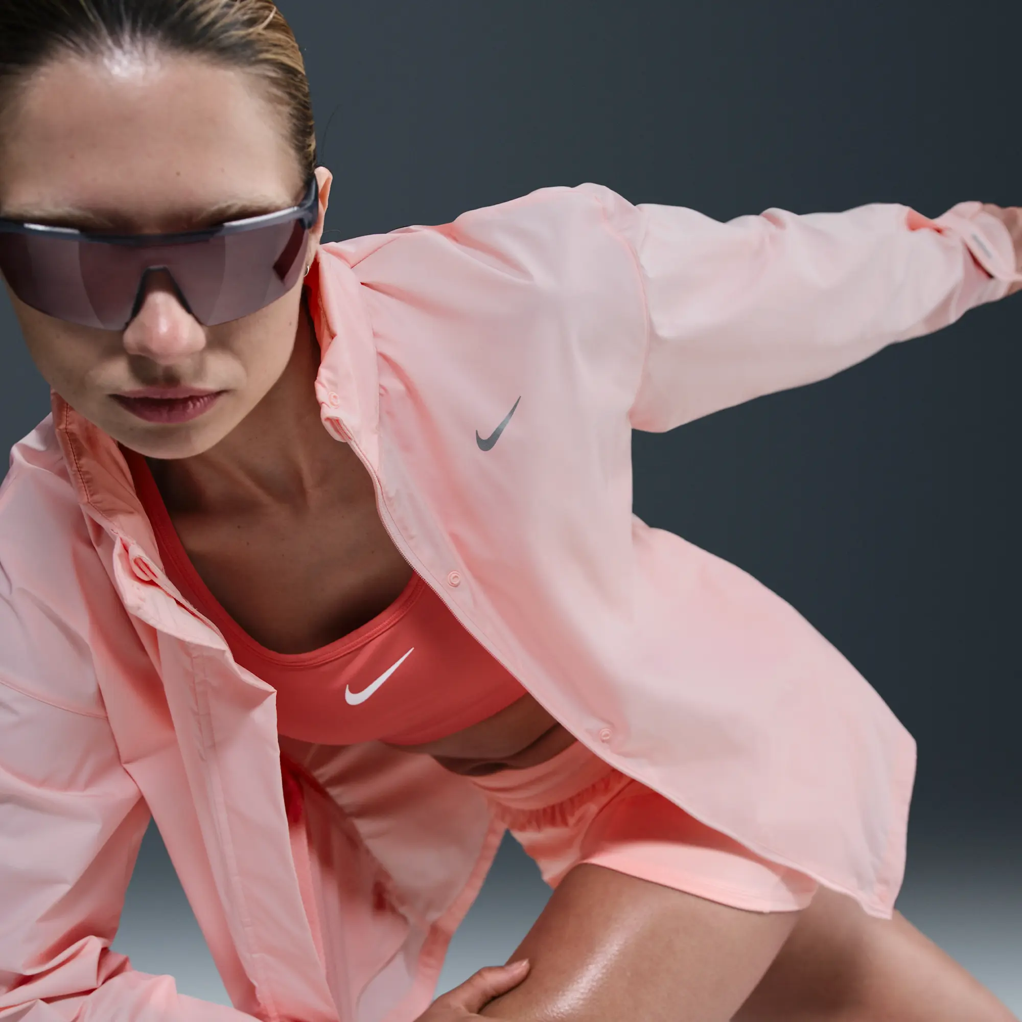 Nike Fast Repel Women's Running Jacket - Pink - Polyester