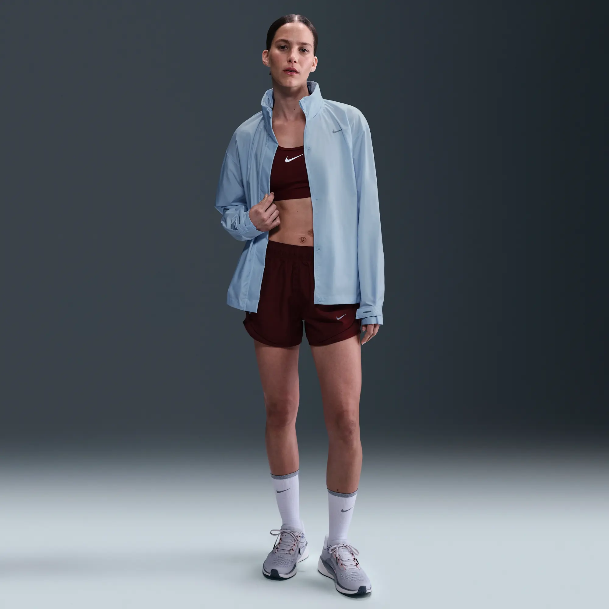 Nike Fast Repel Women's Running Jacket - Blue - Polyester