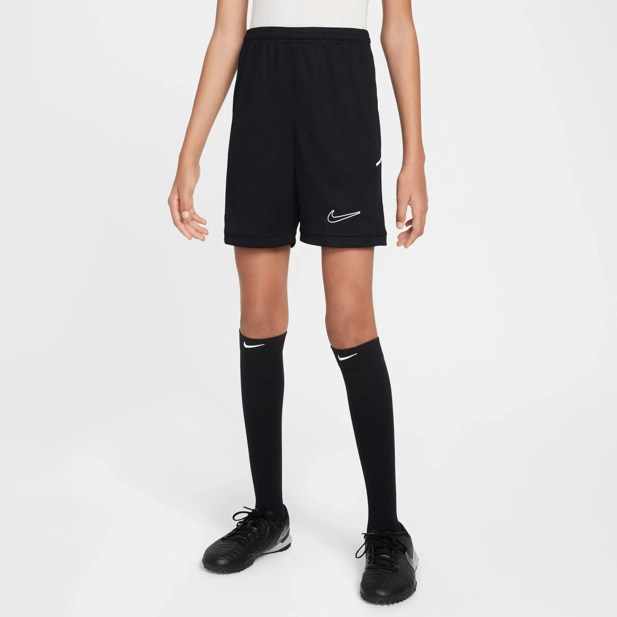 Nike Academy Older Kids' Dri-FIT 18cm (approx.) Football Shorts - Black - Polyester