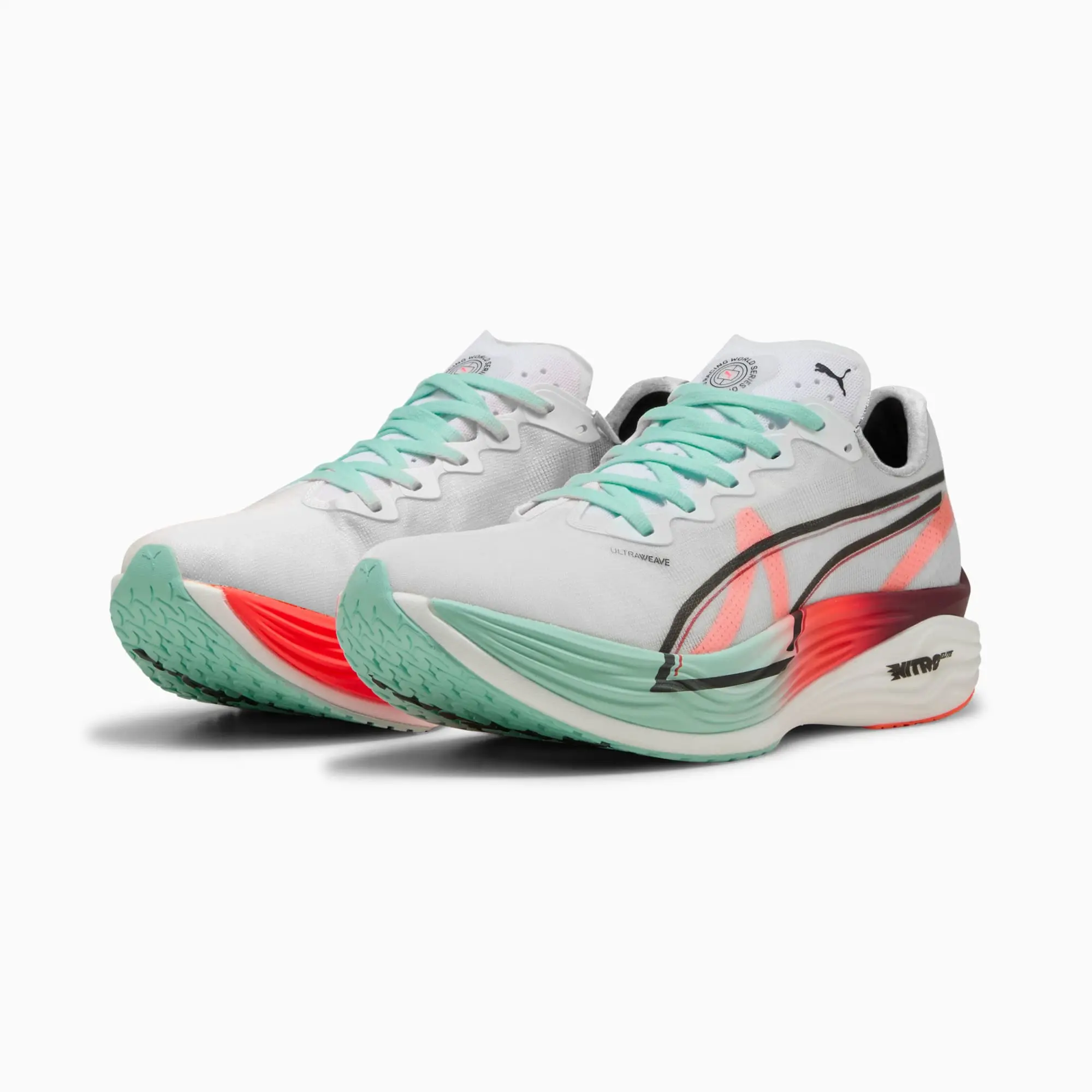 PUMA x HYROX Deviate Nitro™Elite 3 Running Shoes Men, Glowing Red/White, size 10