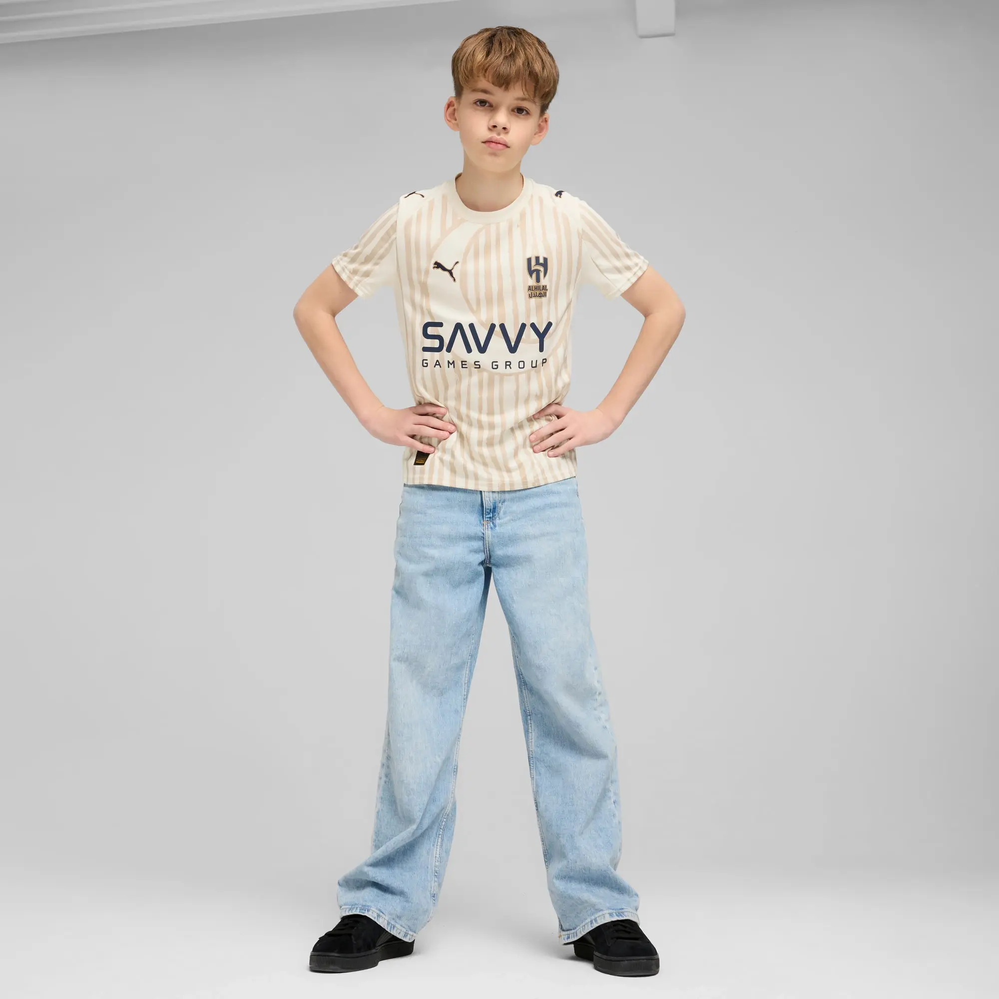 PUMA Kidsuper x Al-Hilal Sfc Jersey Youth, Dark Blue, size 11-12 Youth