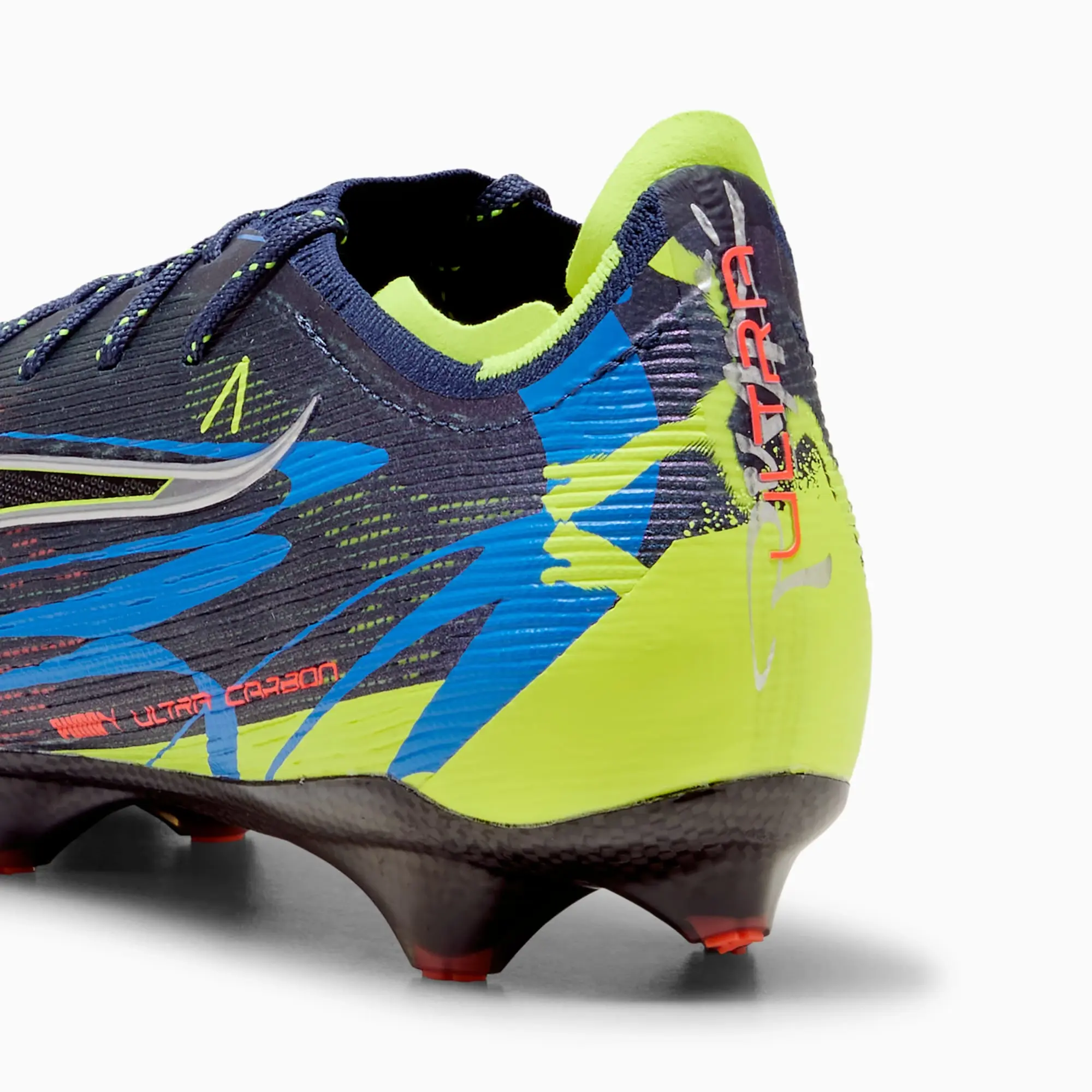 PUMA Ultra 6 Carbon Dare To FG Football Boots Unisex, Persian Blue/Aged Silver/Black, size 10