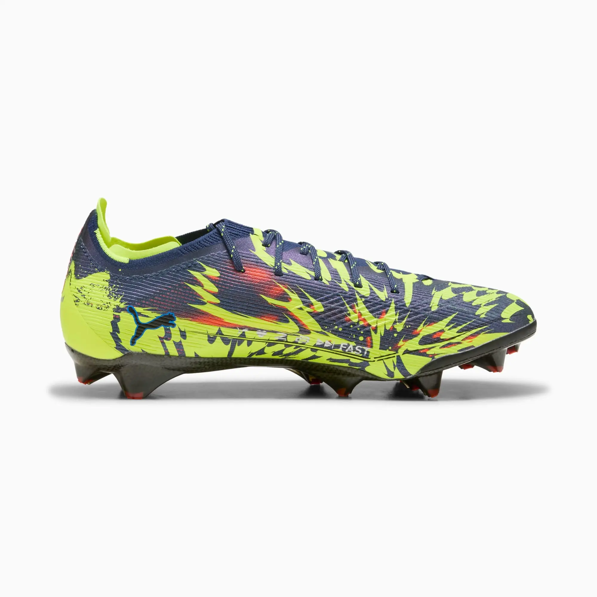 PUMA Ultra 6 Carbon Dare To FG Football Boots Unisex, Persian Blue/Aged Silver/Black, size 10