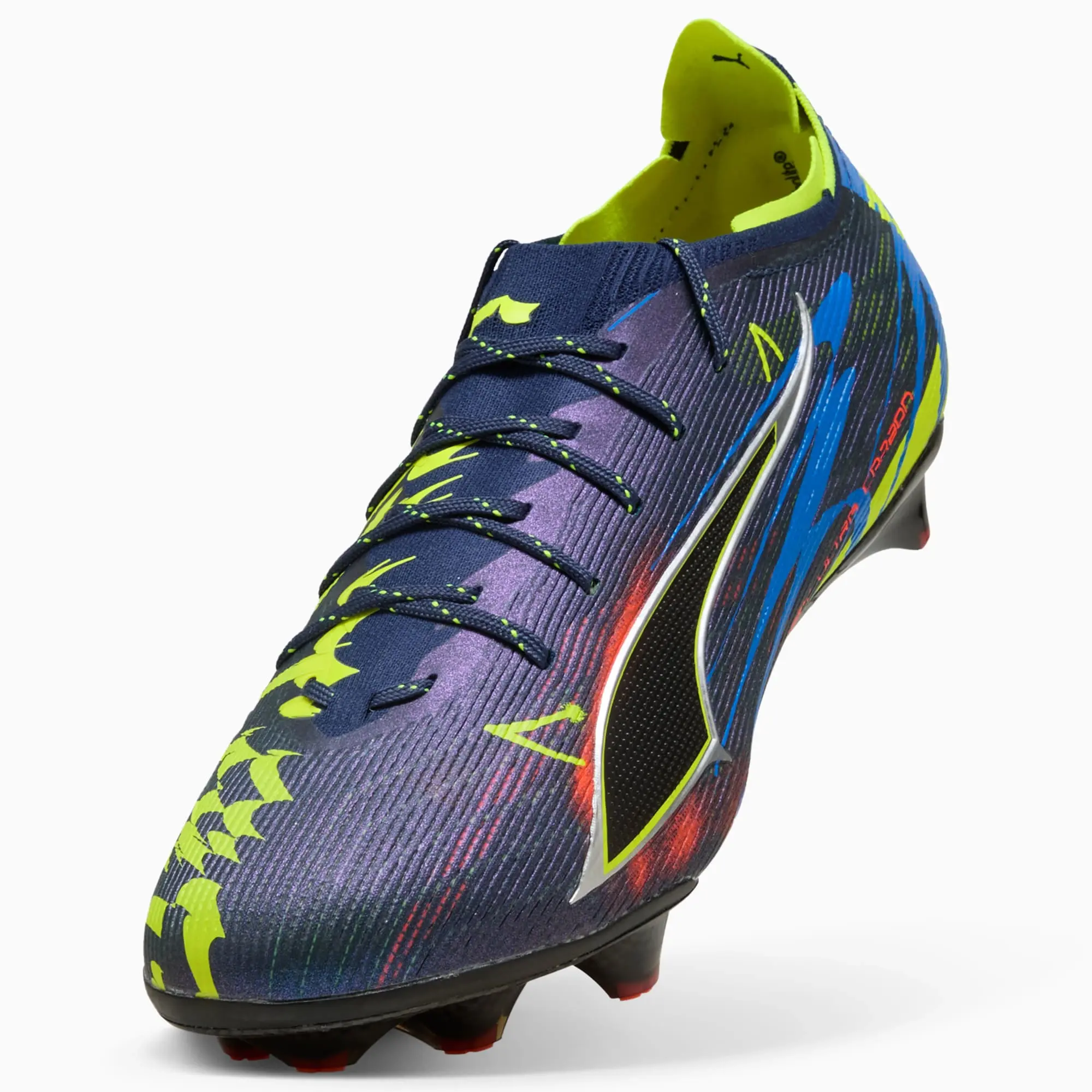 PUMA Ultra 6 Carbon Dare To FG Football Boots Unisex, Persian Blue/Aged Silver/Black, size 10