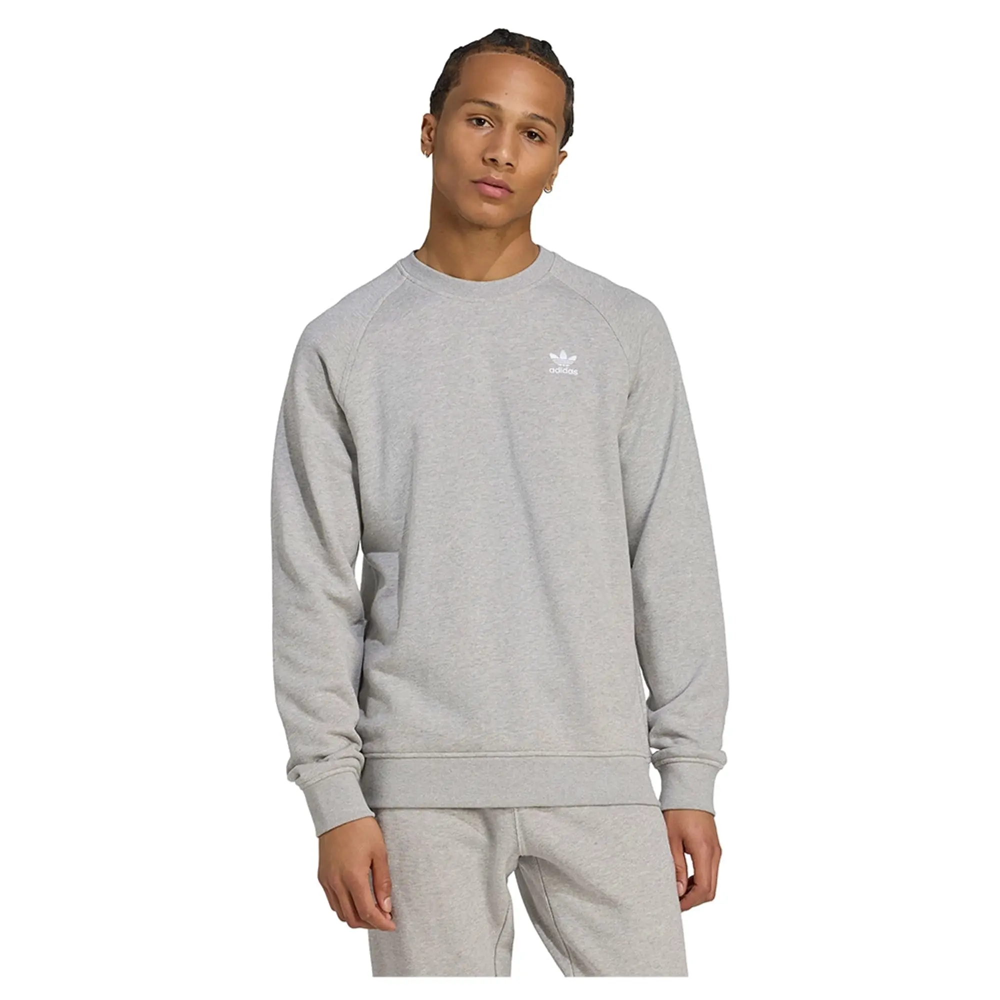 Adidas Originals Trefoil Essentials French Terry Crew Sweatshirt