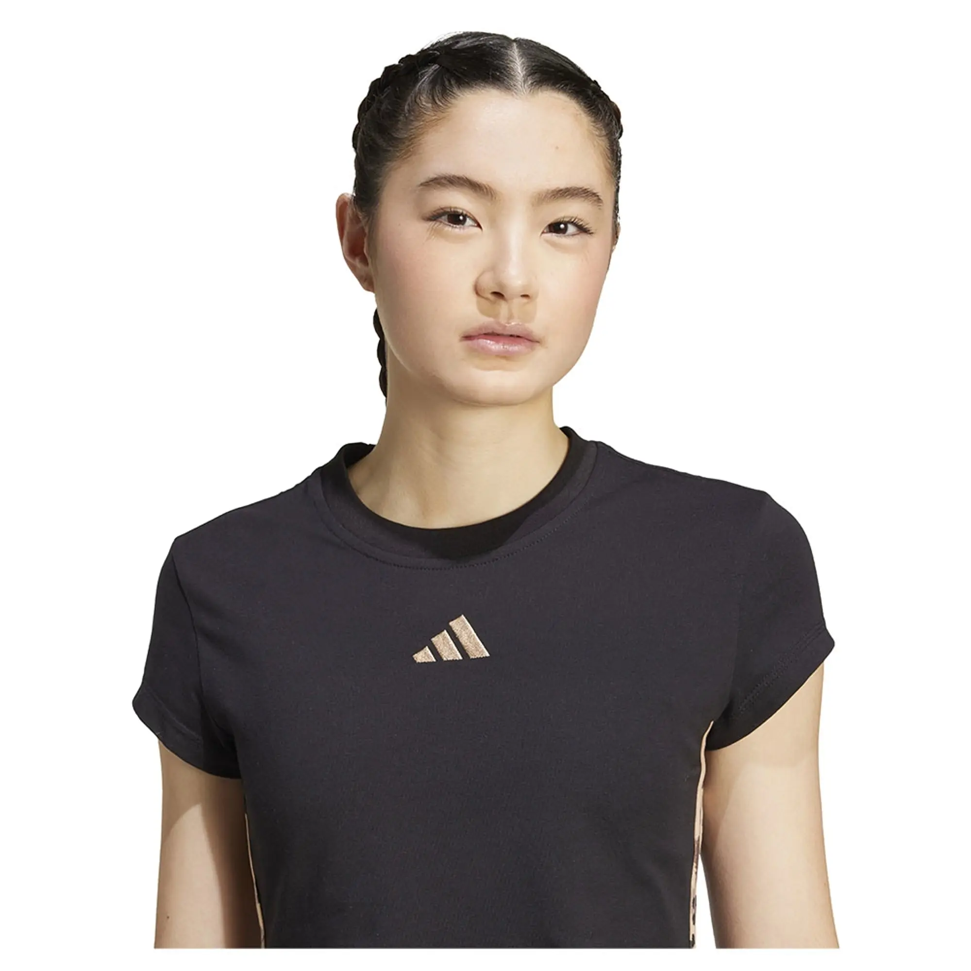 Adidas Animal Print 3 Stripes Short Sleeve T-shirt