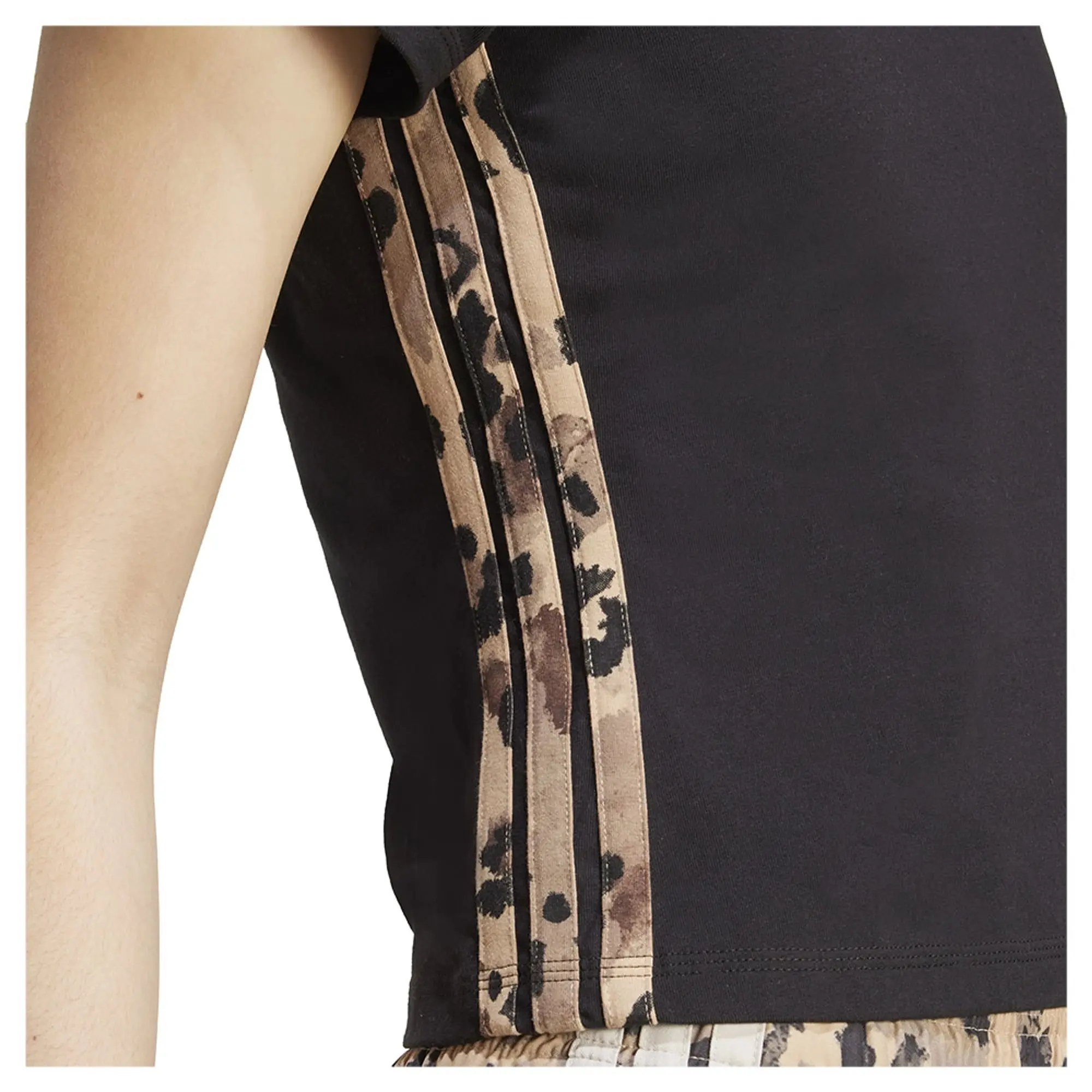 Adidas Animal Print 3 Stripes Short Sleeve T-shirt