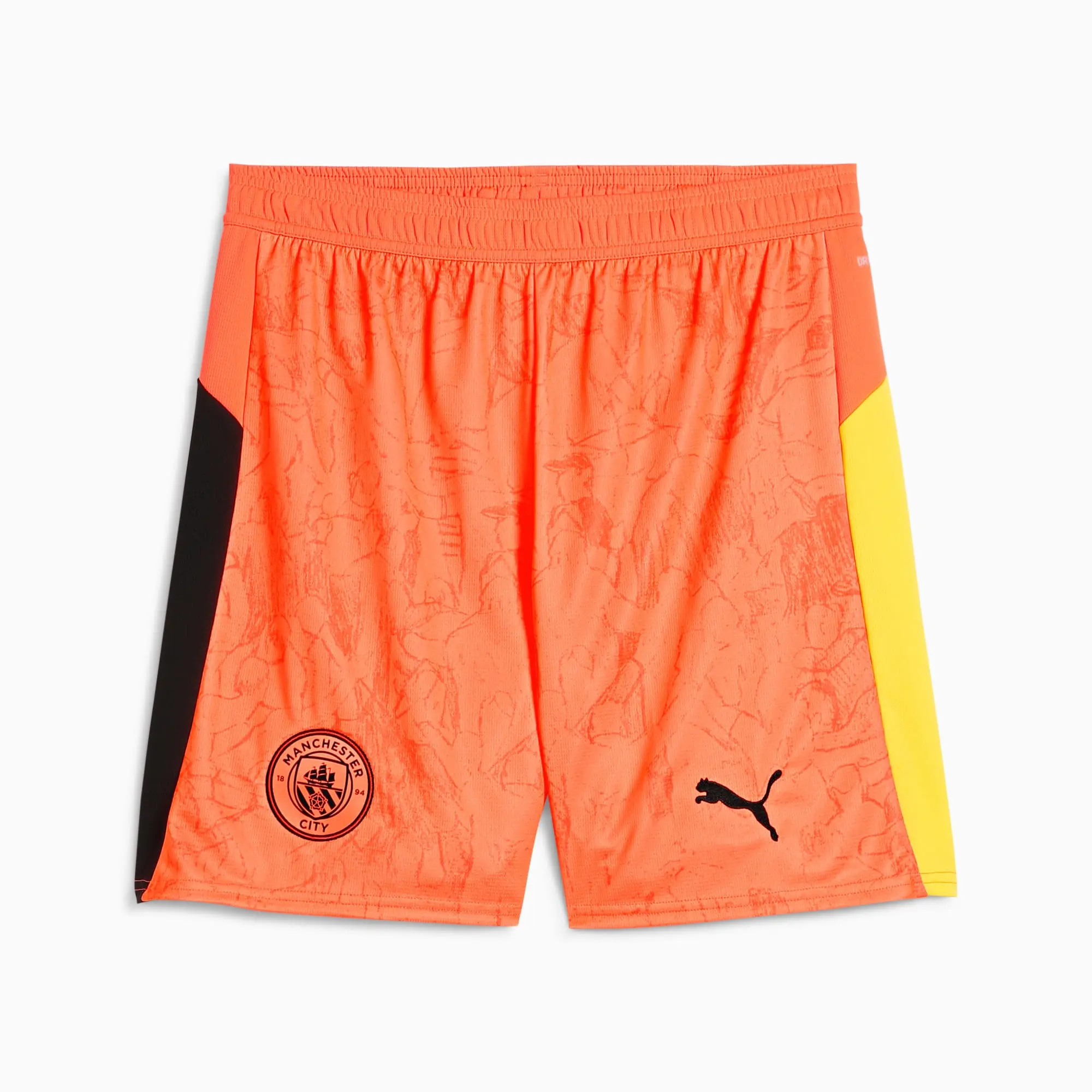 PUMA Kidsuper x Manchester City Shorts Men, Neon Sun/Black, size 3XL