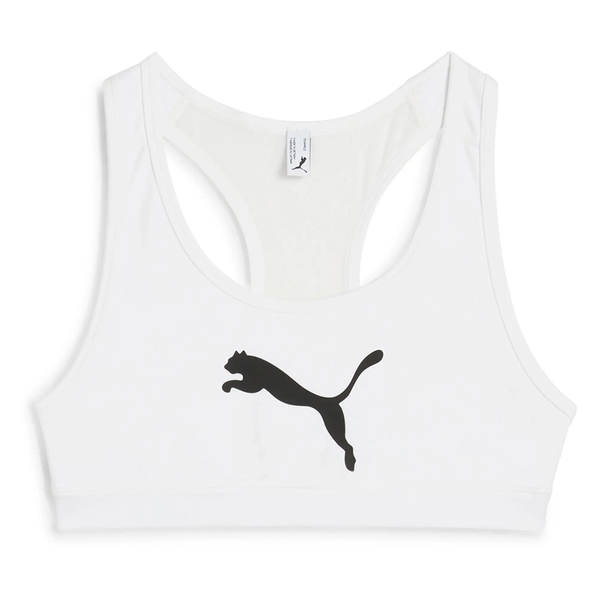 PUMA 4Keeps Bra, White/Big Black, size 3XL