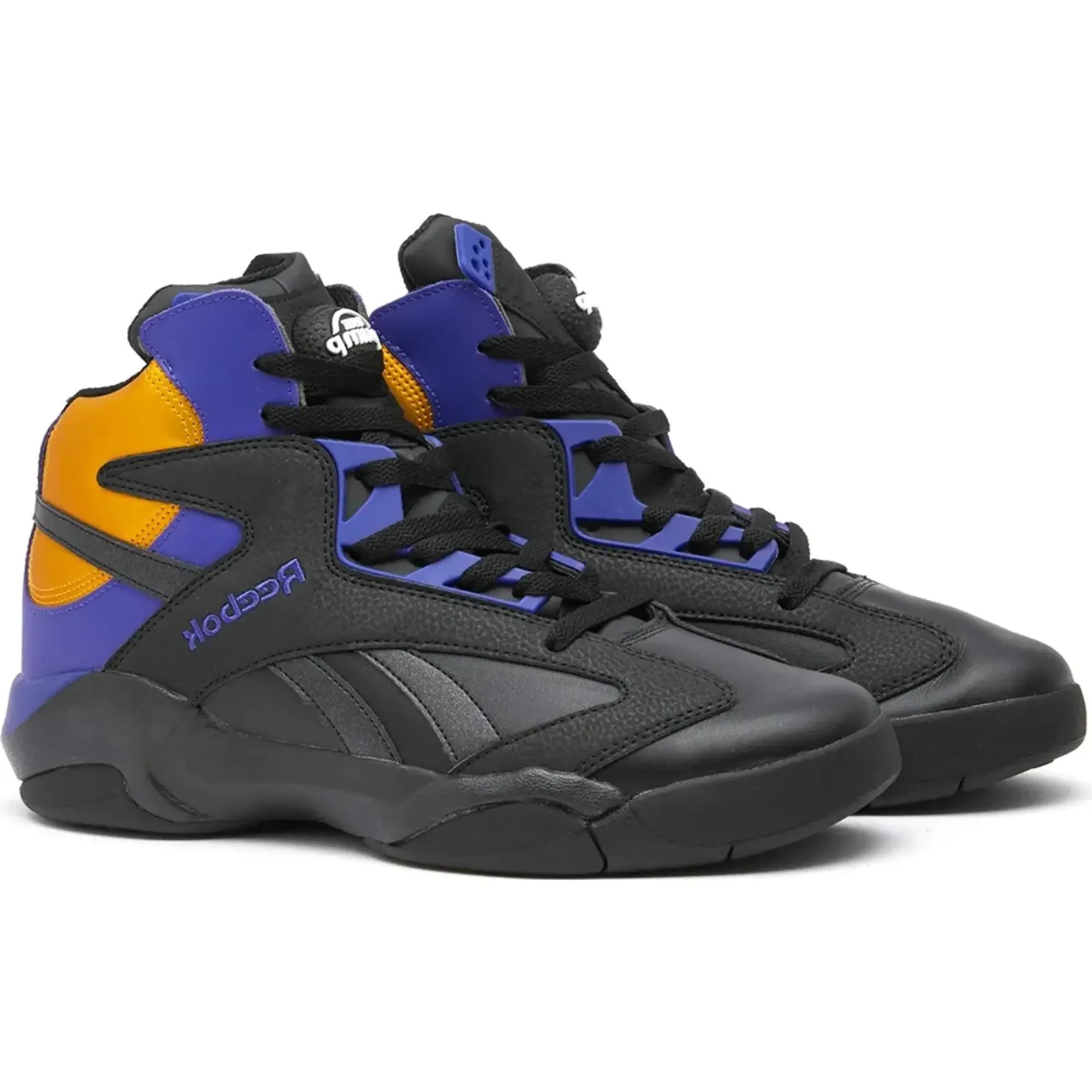 Reebok Men's Shaq Attaq Core Black/Bold Purple/Gold