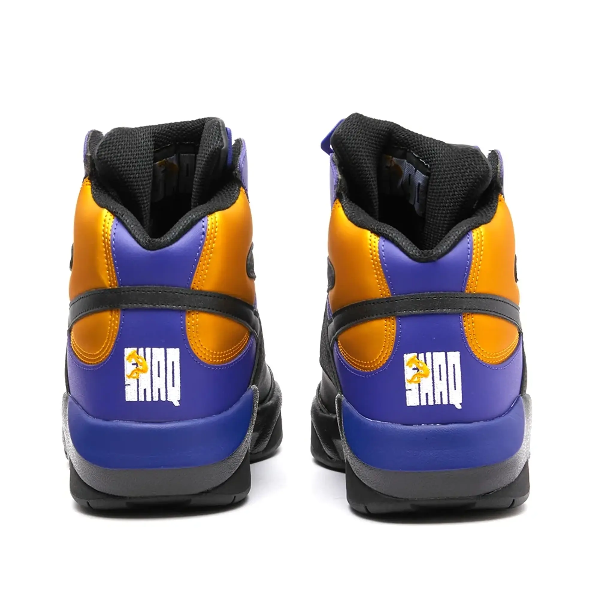 Reebok Men's Shaq Attaq Core Black/Bold Purple/Gold