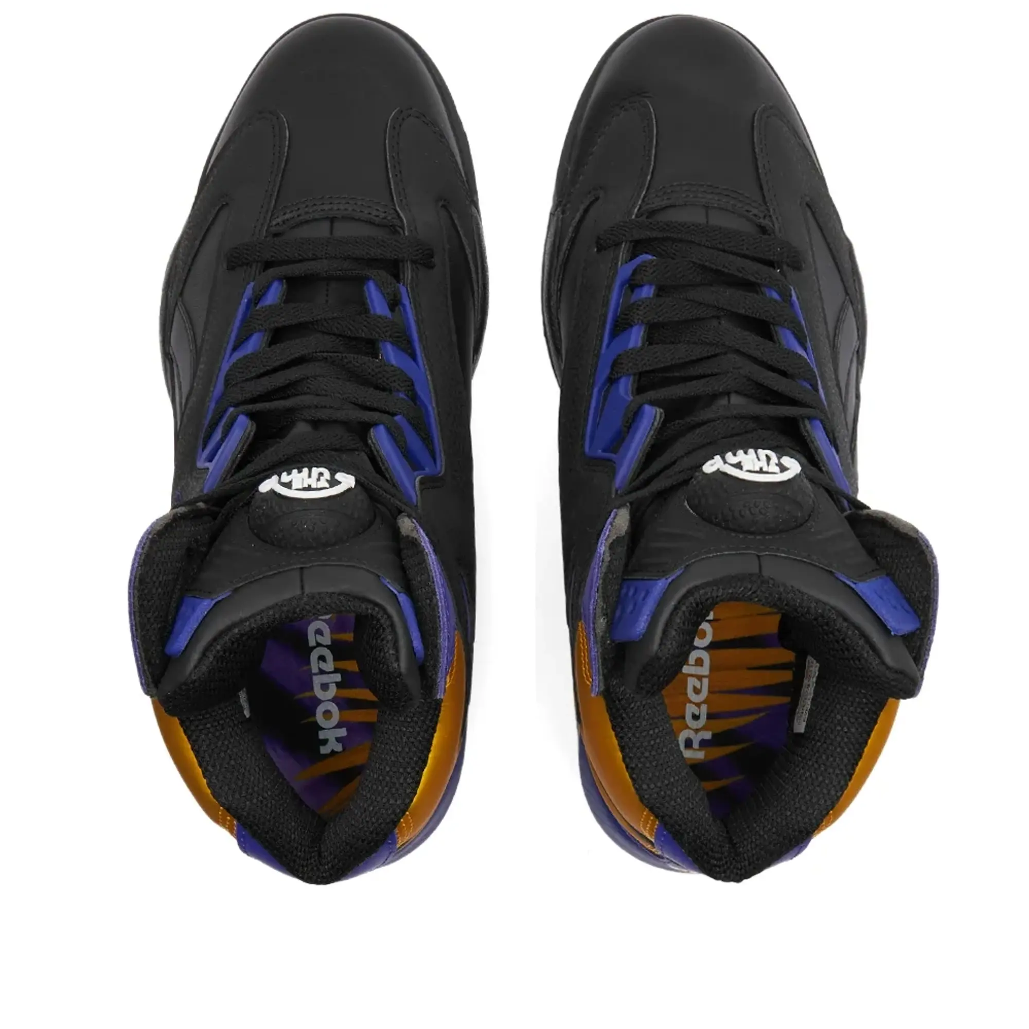 Reebok Men's Shaq Attaq Core Black/Bold Purple/Gold