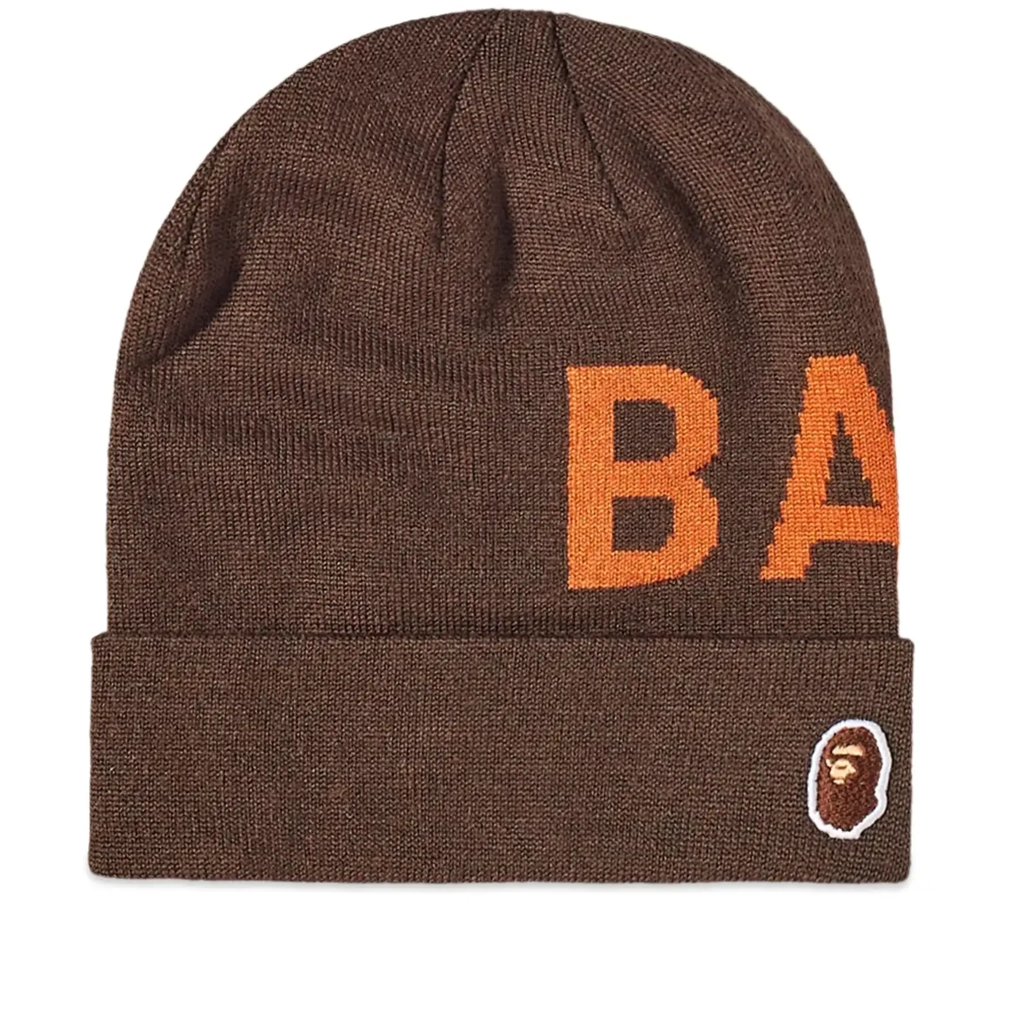 A Bathing Ape Men's BAPE Knit Cap Brown