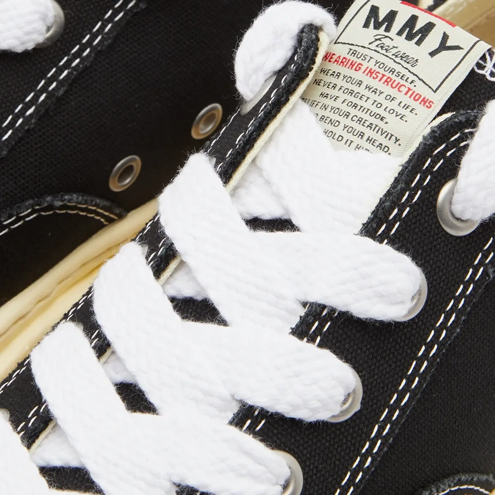 Maison MIHARA YASUHIRO Men's Hank Original Vintage Low Sneaker Black