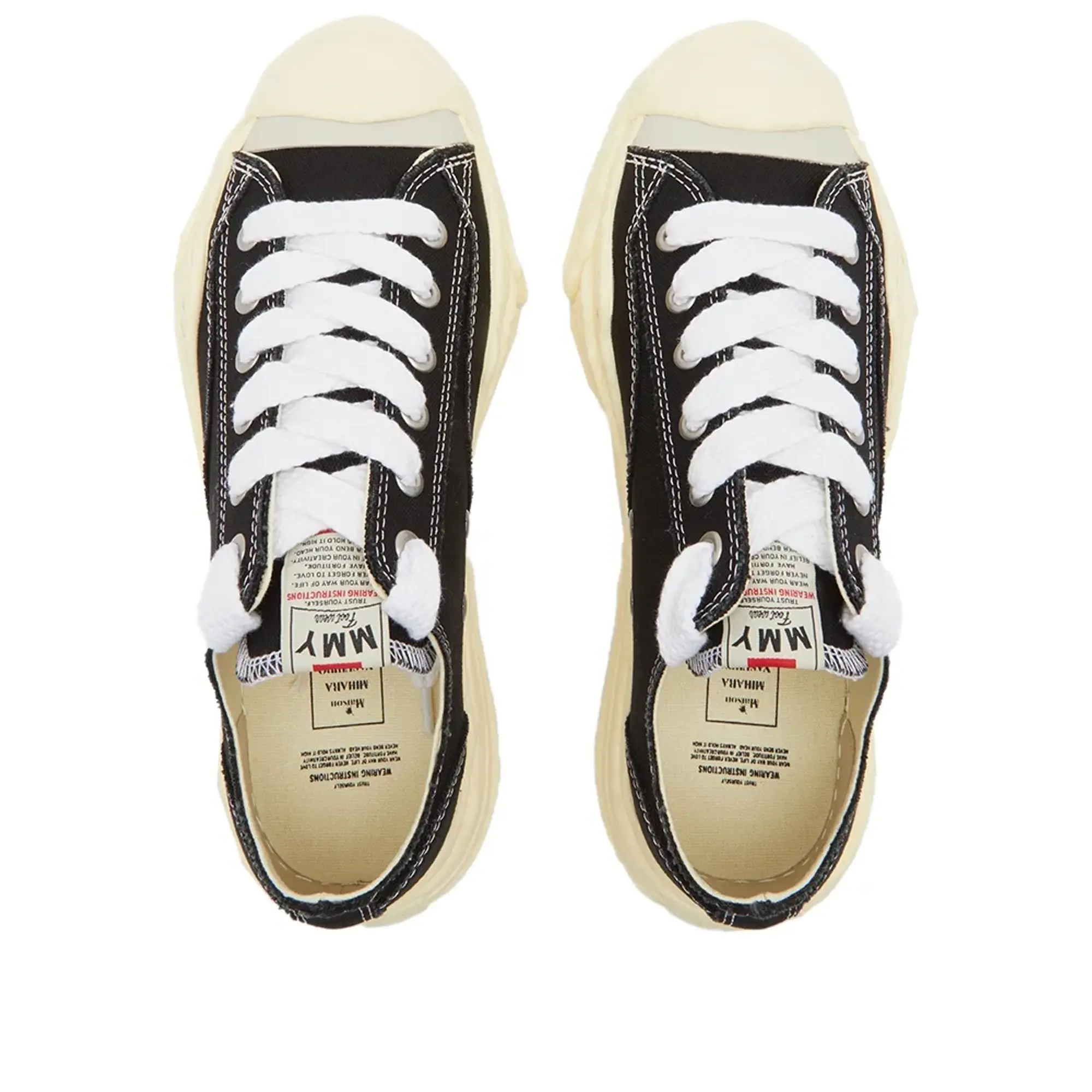 Maison MIHARA YASUHIRO Men's Hank Original Vintage Low Sneaker Black