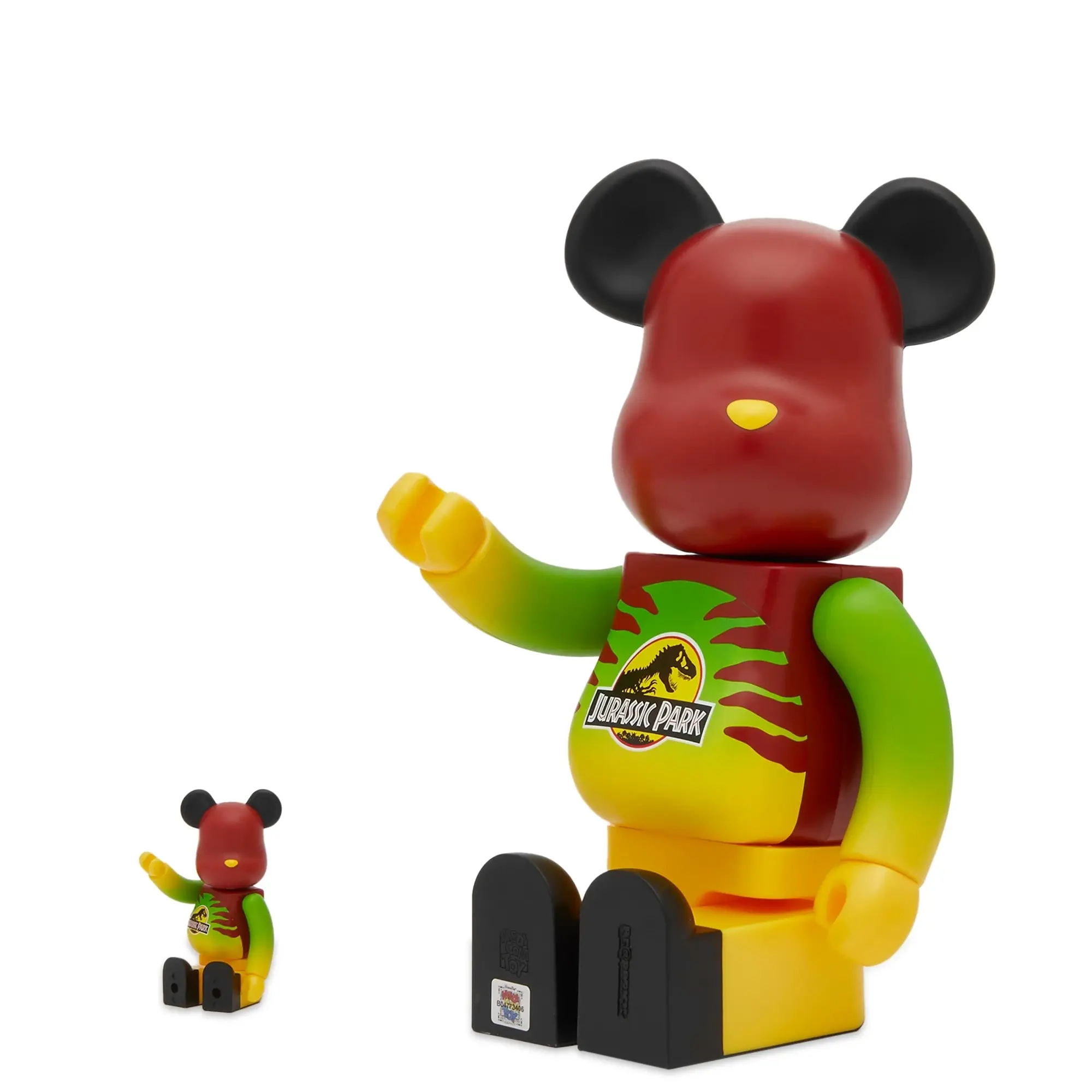 Medicom Be@rbrick Jurassic Park Green & Yellow Ver. Multi