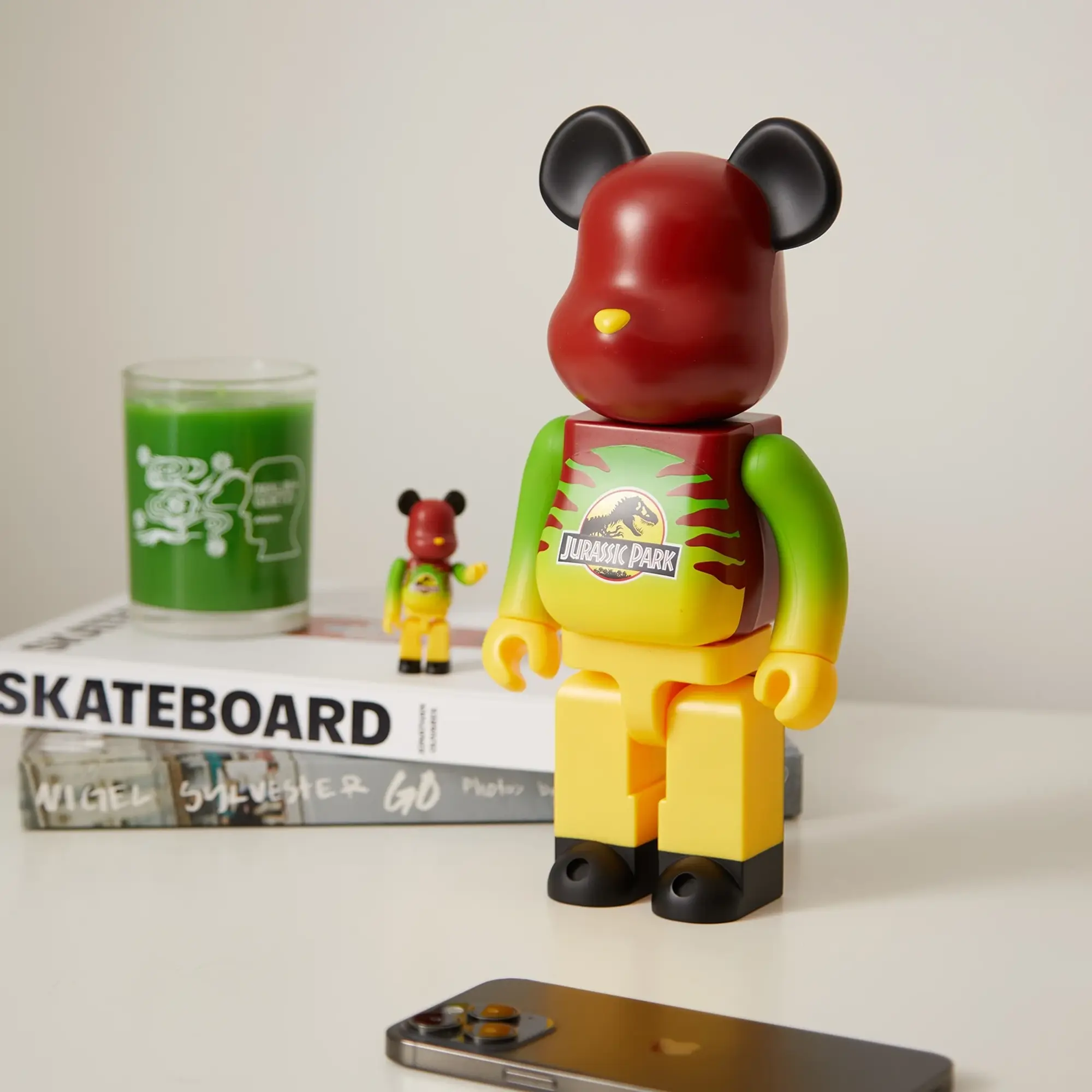 Medicom Be@rbrick Jurassic Park Green & Yellow Ver. Multi