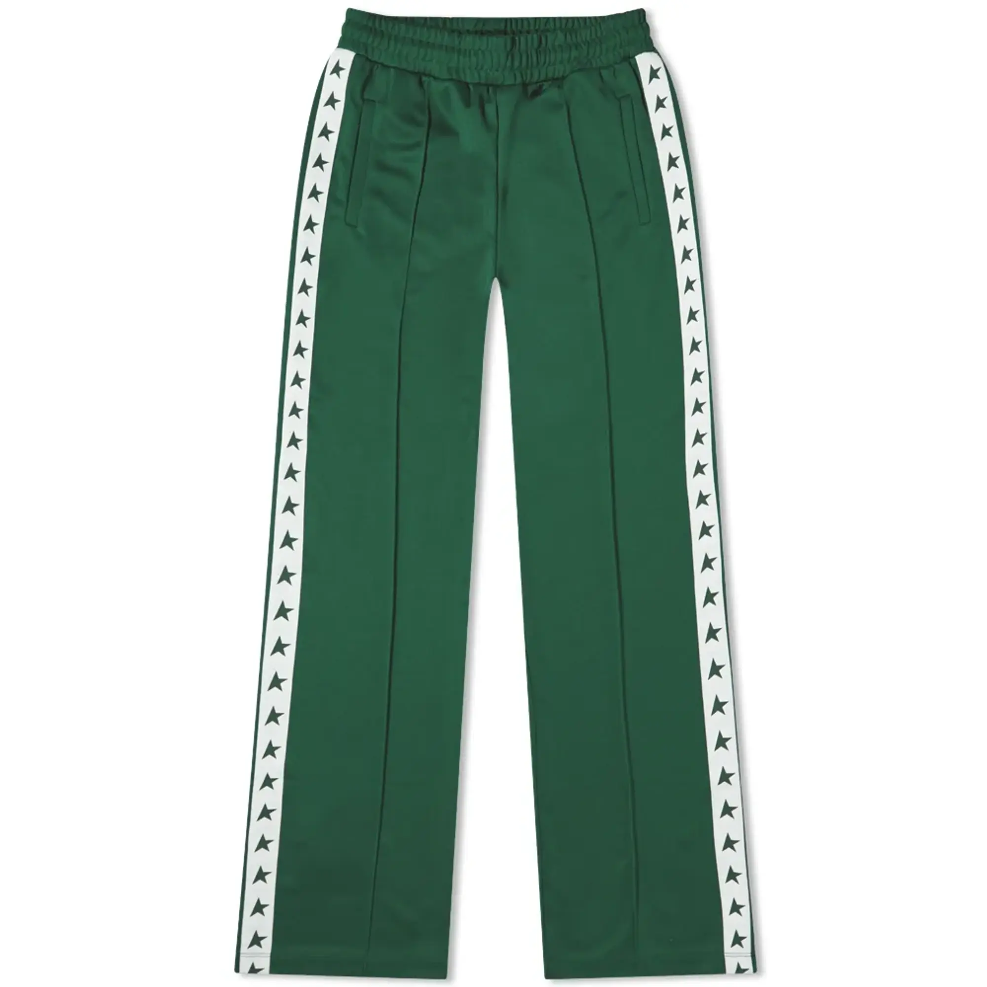 Golden Goose Women's Star Track Pant Bright Green/White