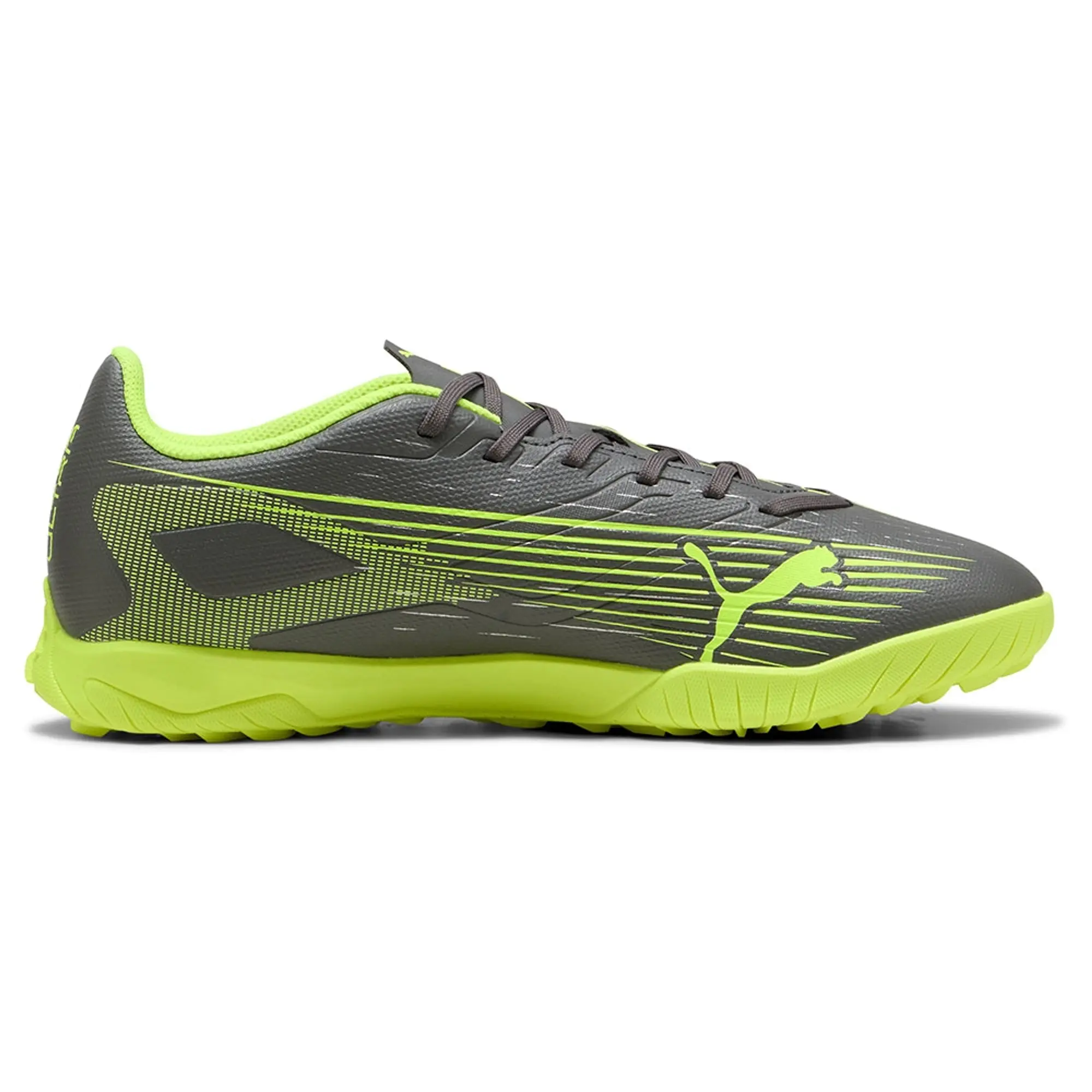 PUMA Ultra 5 Play TT Football Boots Unisex, Matte Aged Silver/Yellow Alert/Aged Silver, size 10