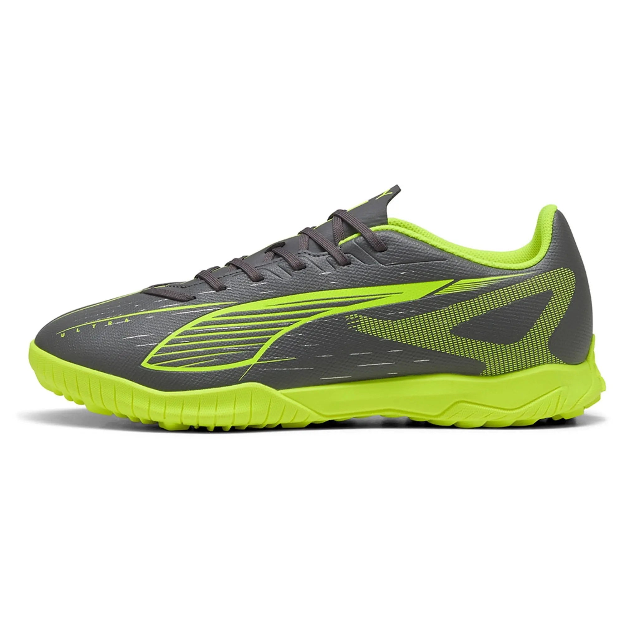 PUMA Ultra 5 Play TT Football Boots Unisex, Matte Aged Silver/Yellow Alert/Aged Silver, size 10
