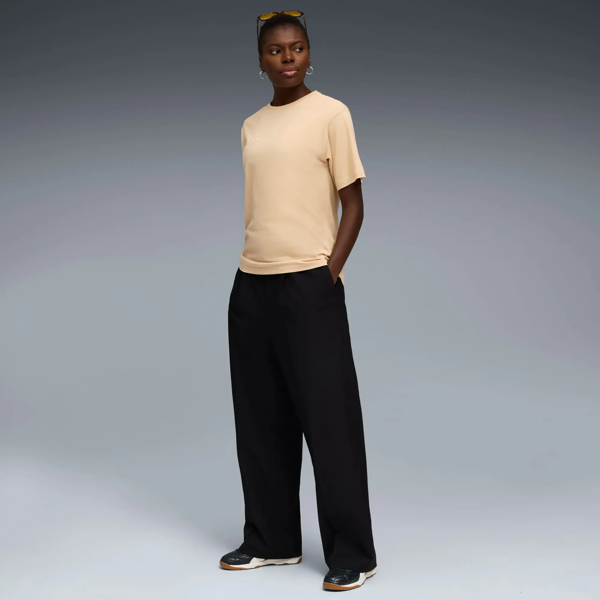 PUMA Ftbledition Football Tee Women, Light Sand, size Large
