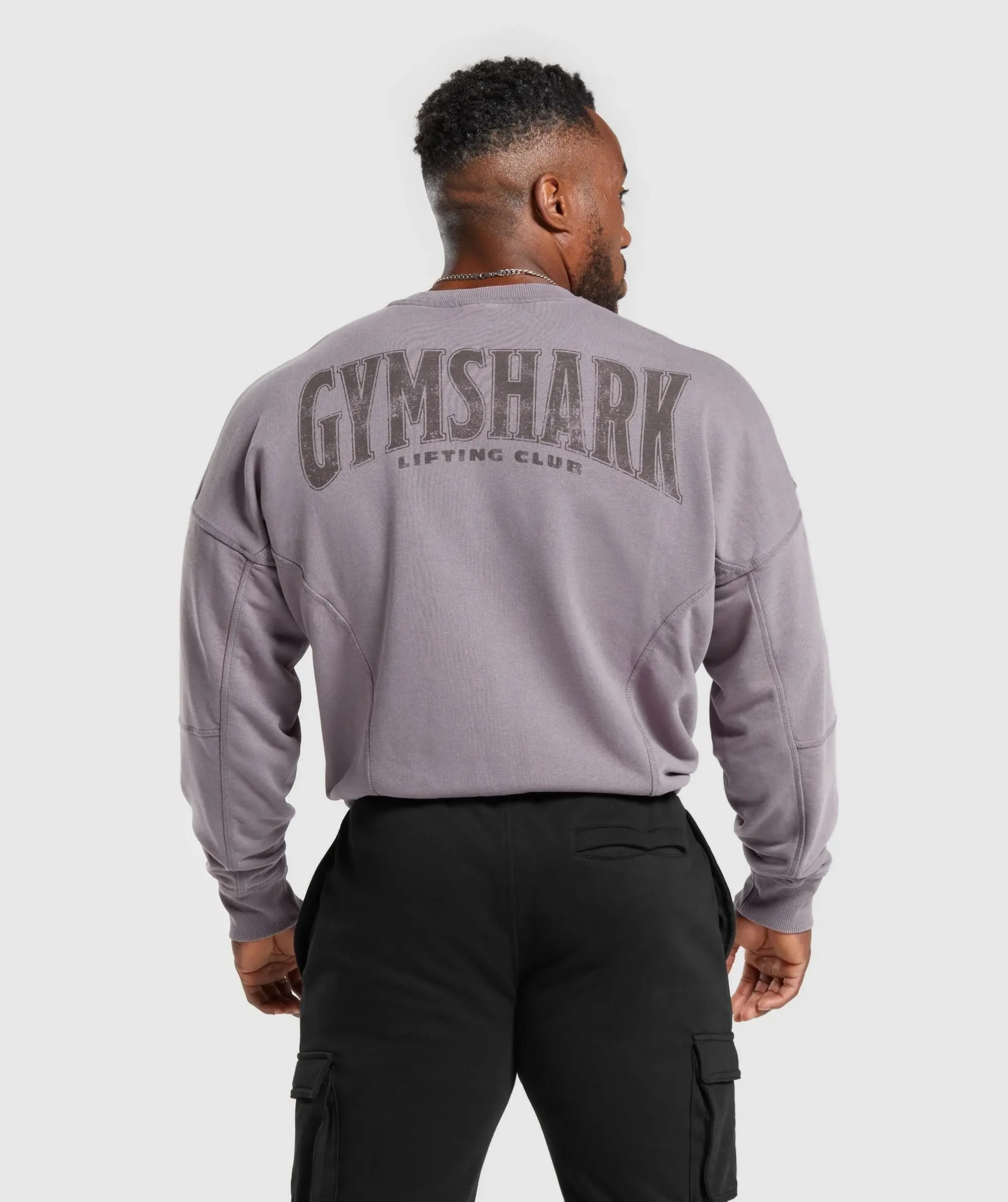  Heritage Washed Crew - Fog Purple