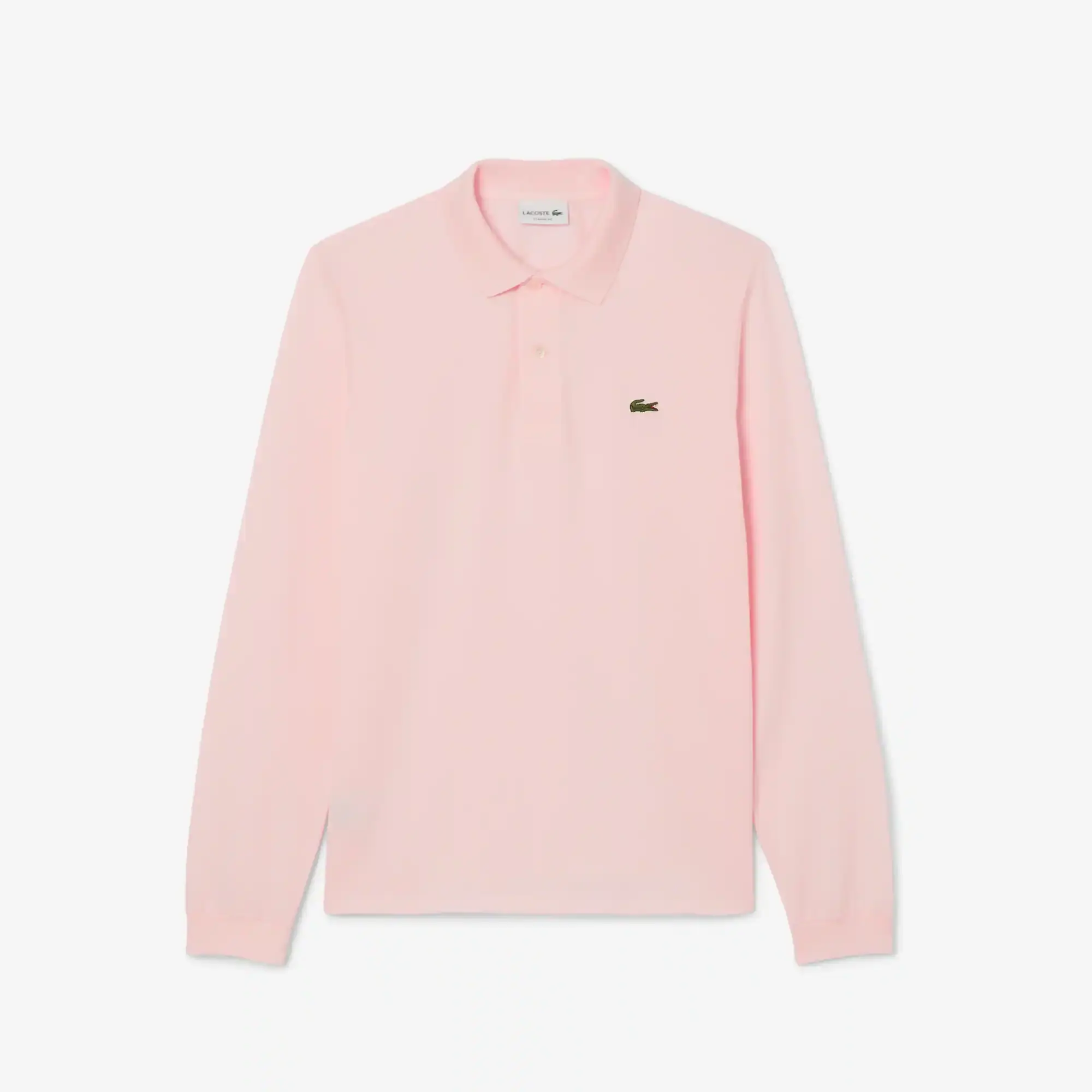 Lacoste Classic Fit Long Sleeved L.12.12 Polo Shirt - Light Pink