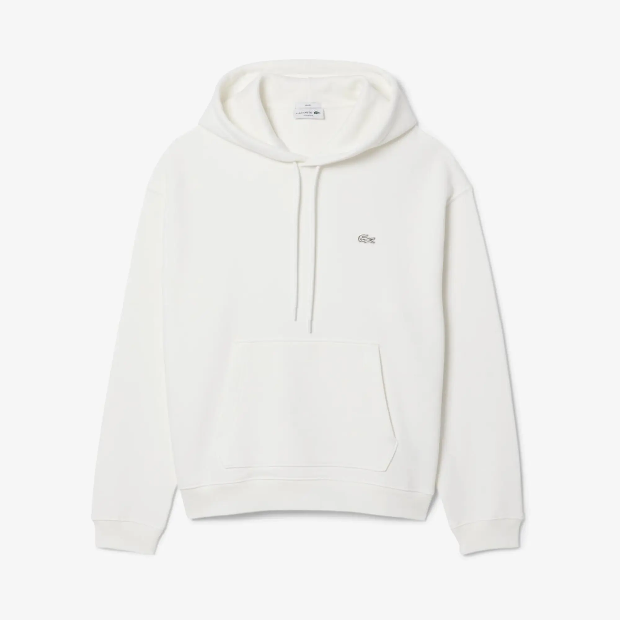 Lacoste Heavy Fleece Hoodie - White
