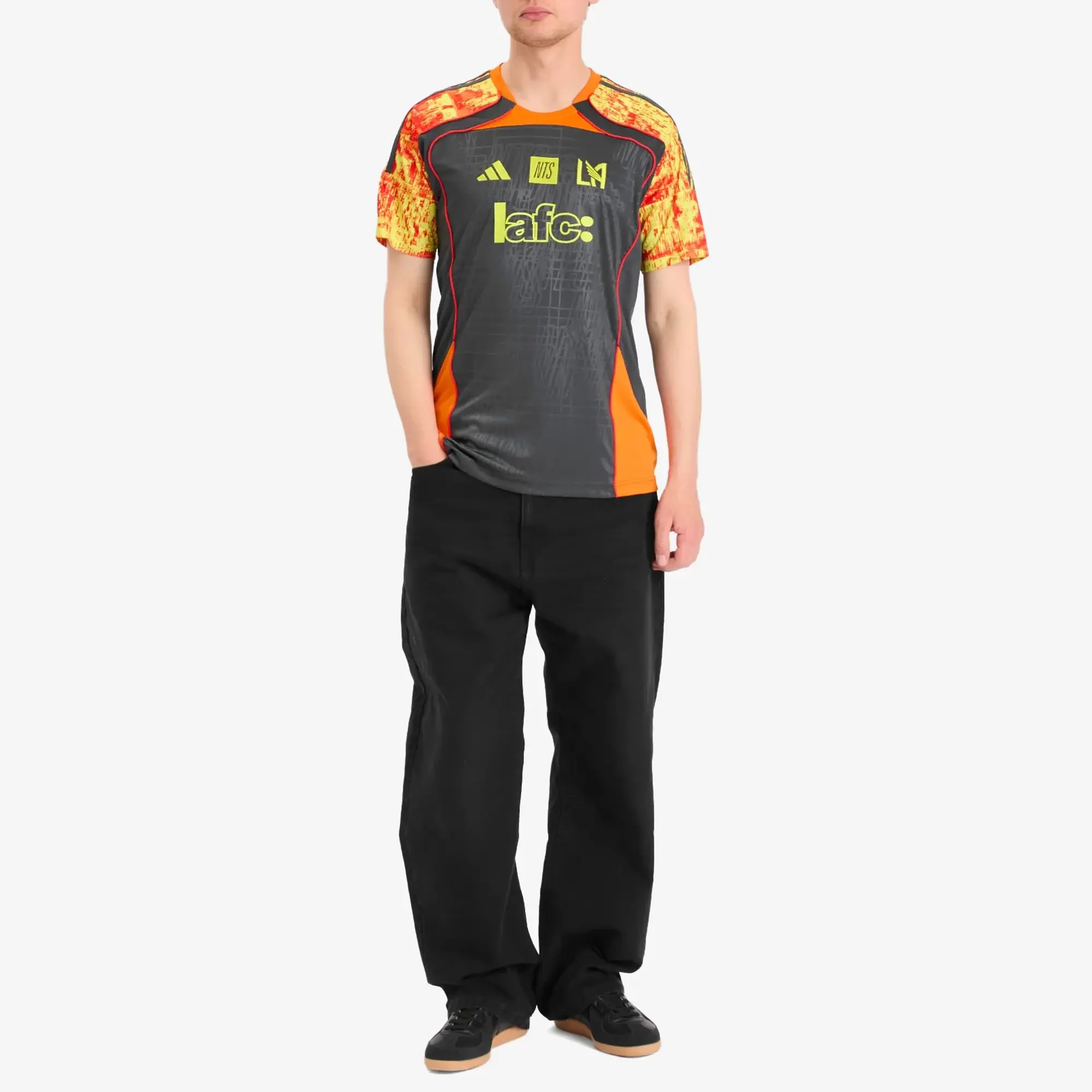 adidas Los Angeles FC NTS Jersey Red/Yellow/Fuchsia