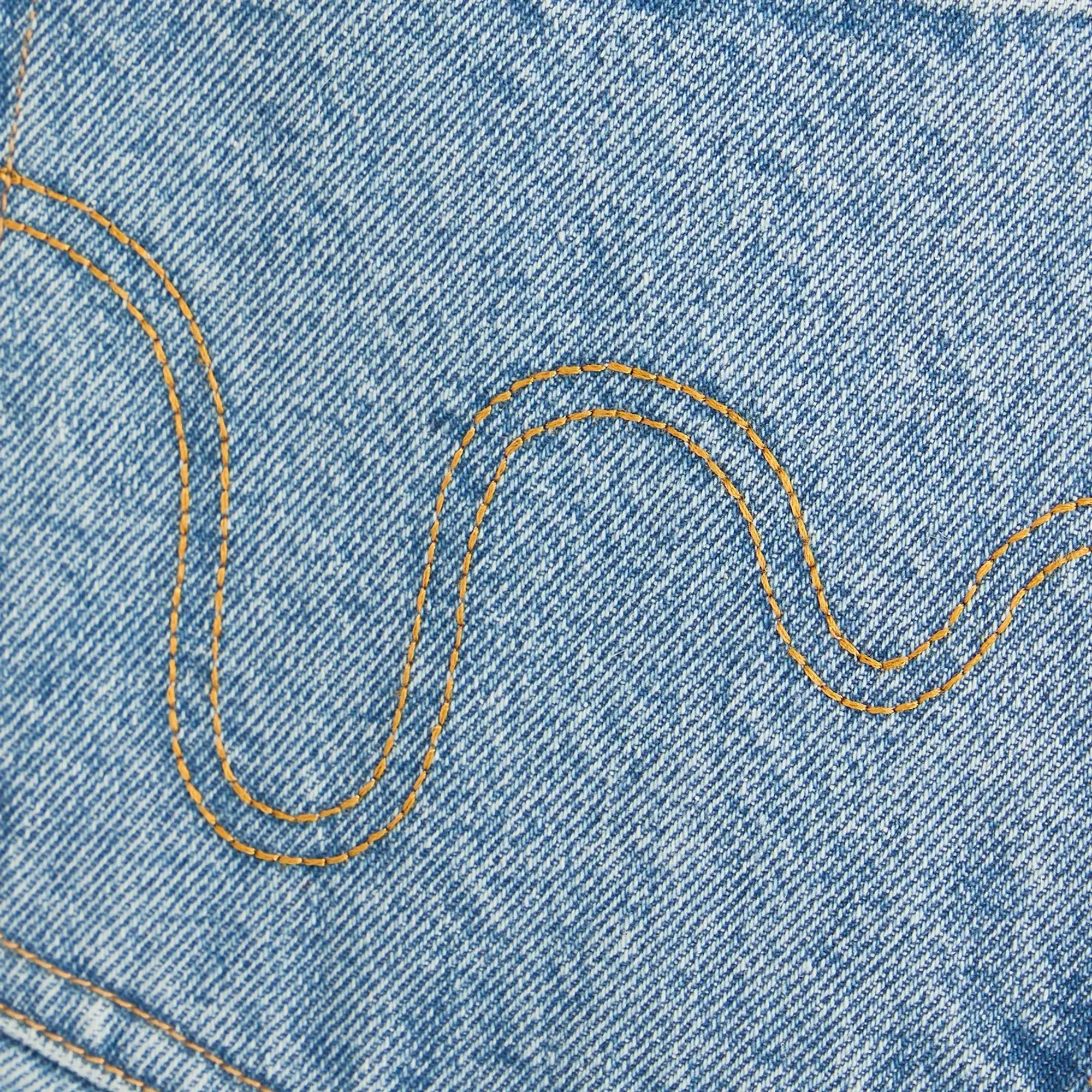 END. x ICECREAM Running Dog Double Scoop Denim Pant Heavy Wash Blue