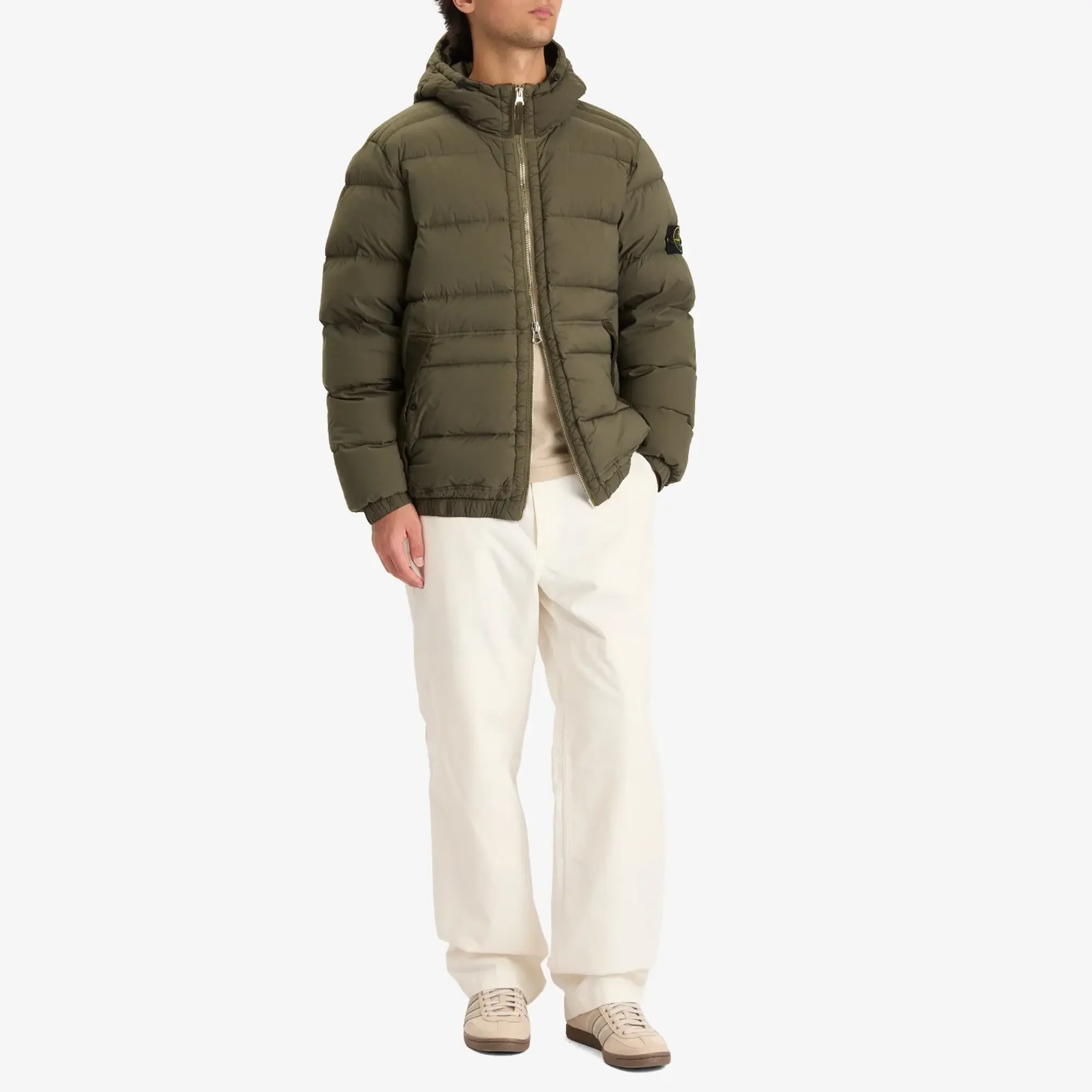 Stone Island Men's Seamless Tunnel Nylon Down-TC Jacket Military Green