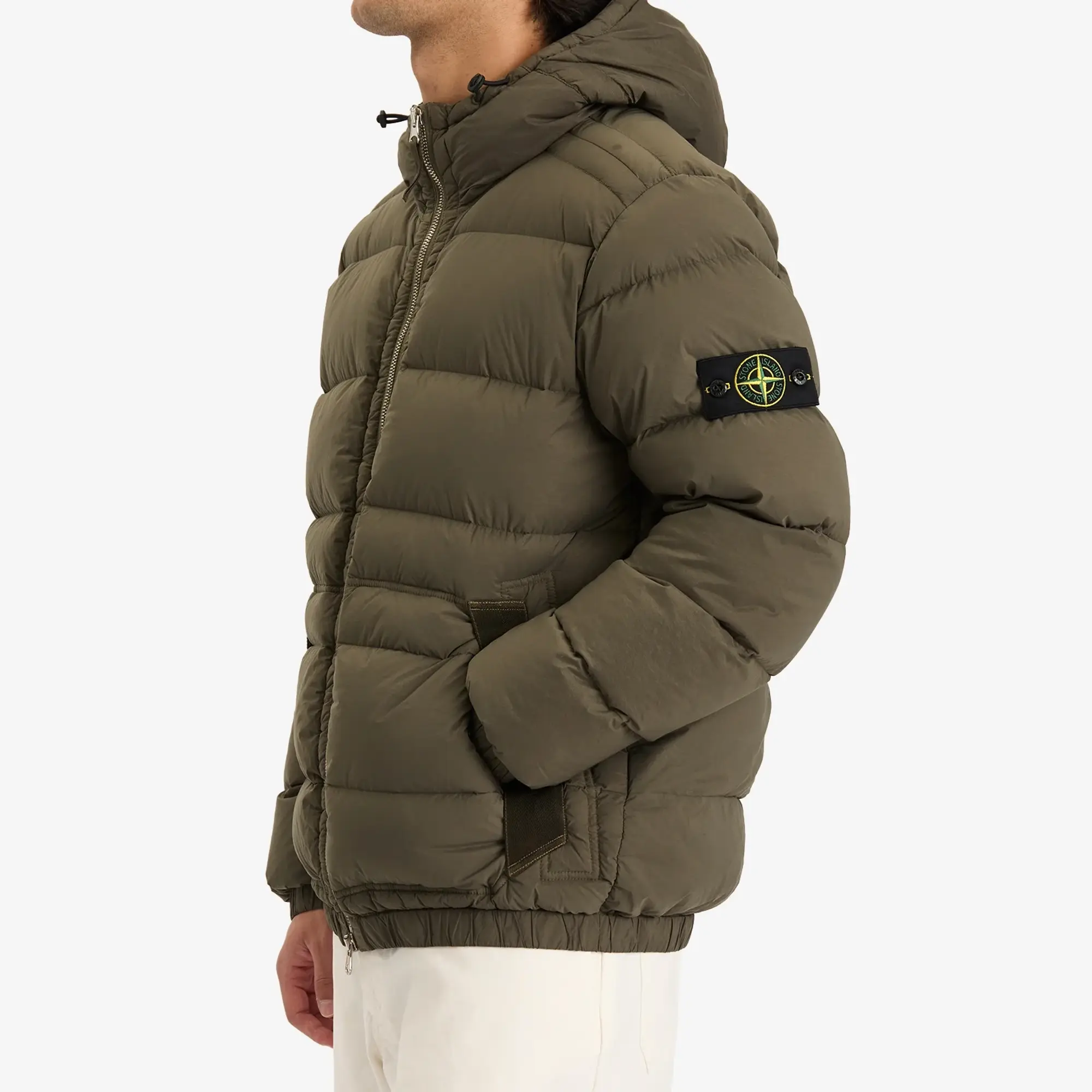 Stone Island Men's Seamless Tunnel Nylon Down-TC Jacket Military Green