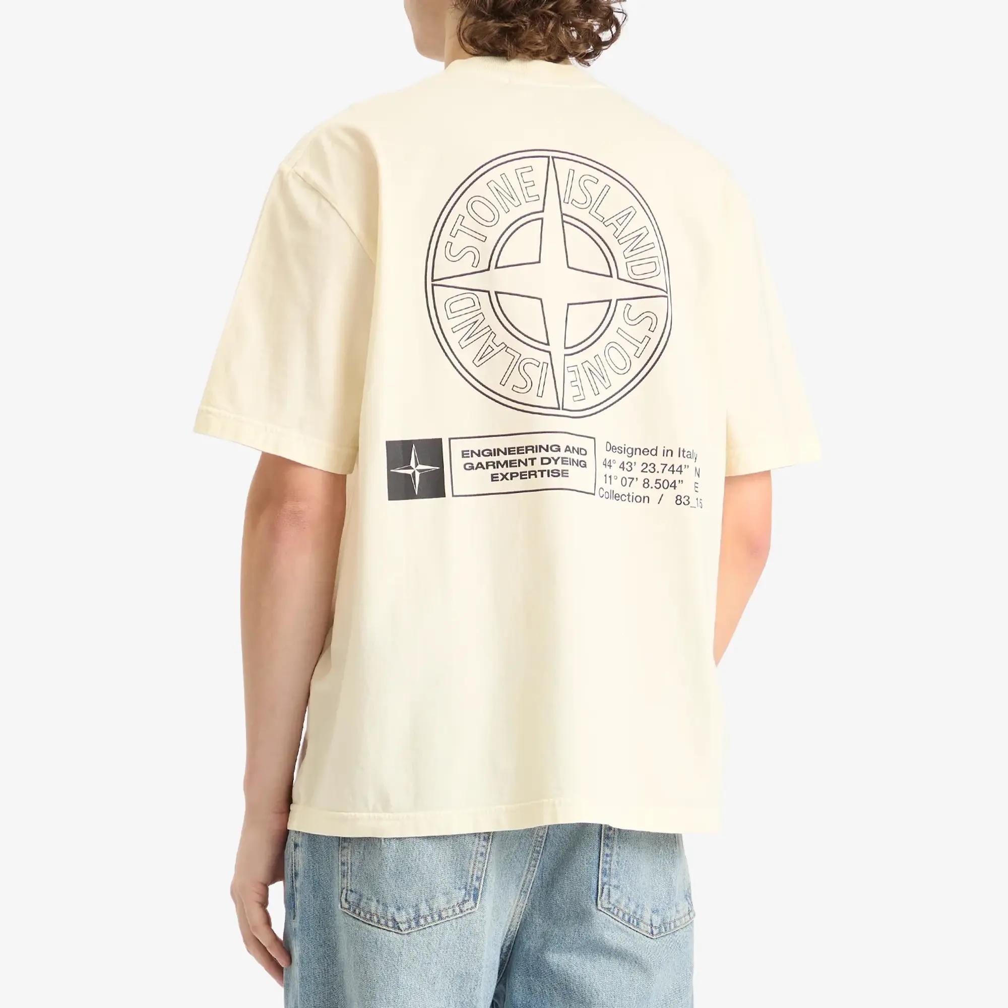 Stone Island Men's Industrial Print T-Shirt Ivory