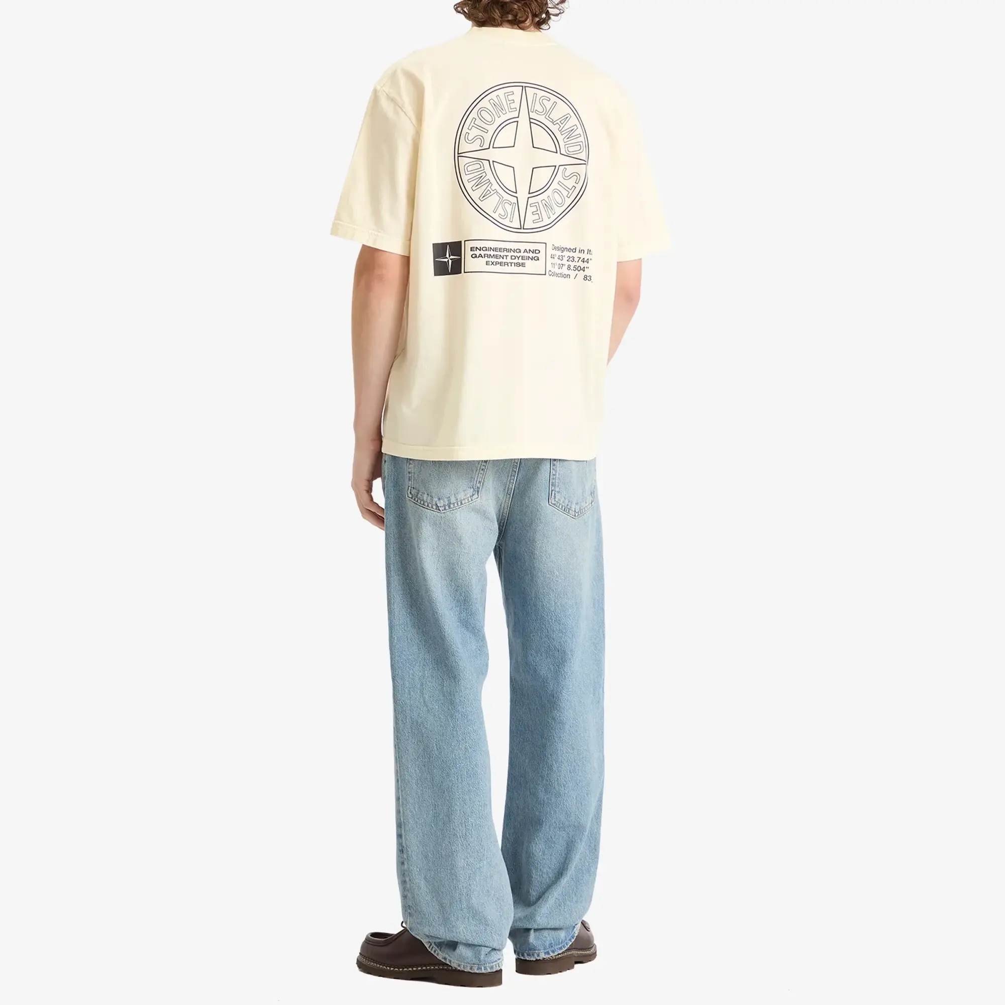 Stone Island Men's Industrial Print T-Shirt Ivory