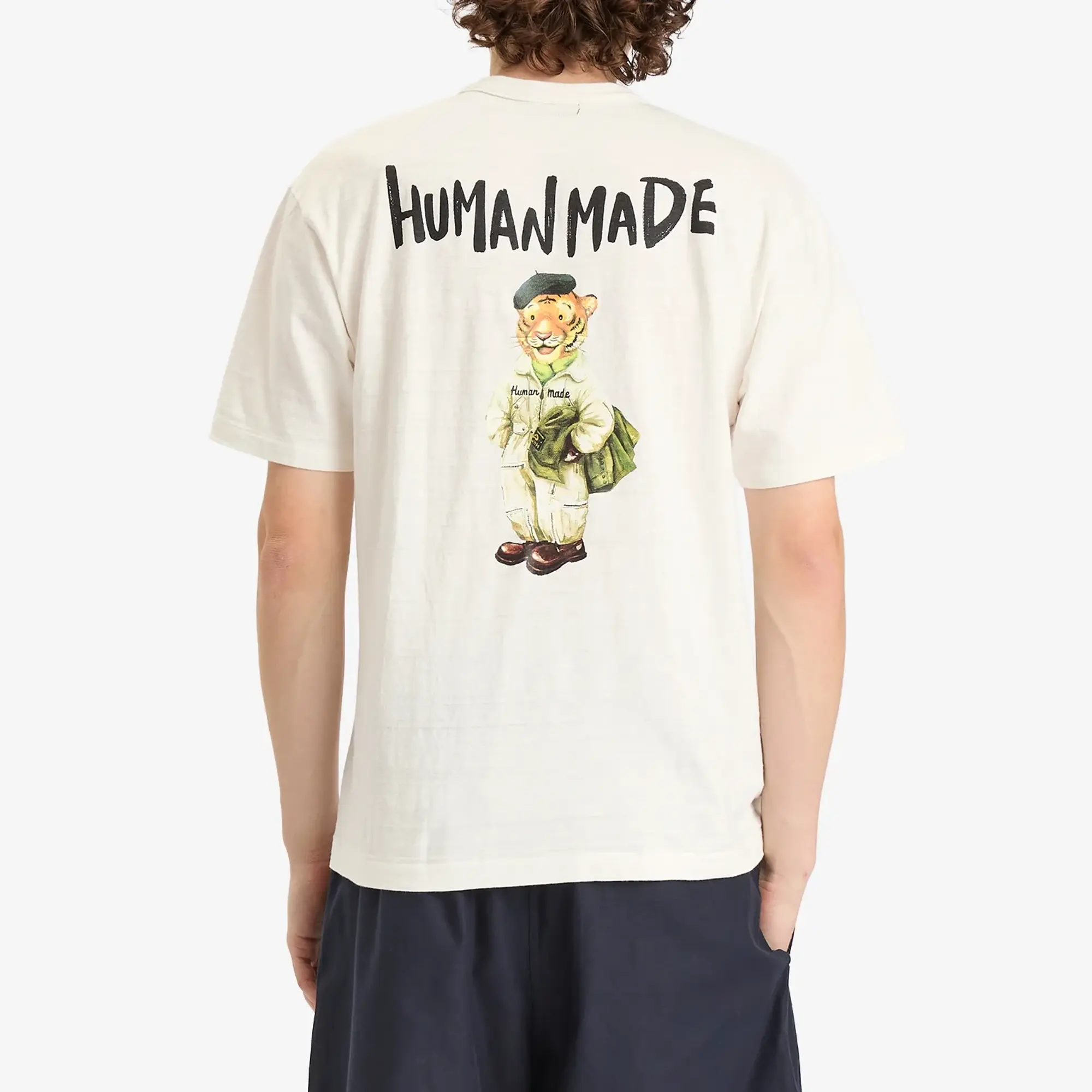 Human Made Men's Polo Tiger T-Shirt White