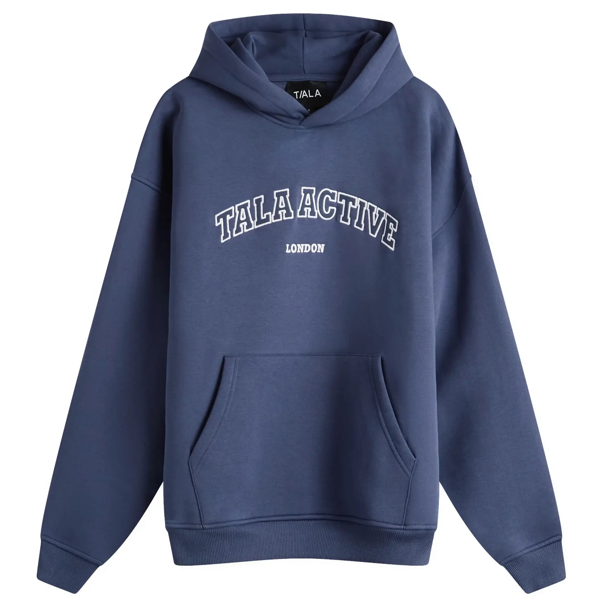 TALA Women's Oversized Active Logo Hooded Sweatshirt Vintage Blue