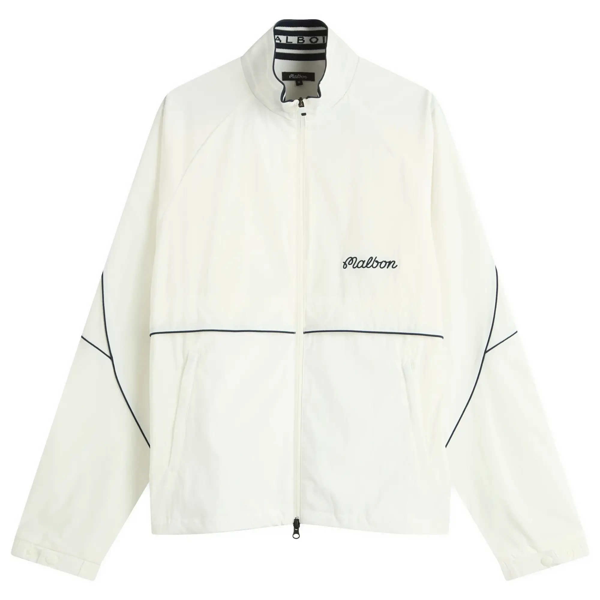 Malbon Men's Riva Nylon Jacket White