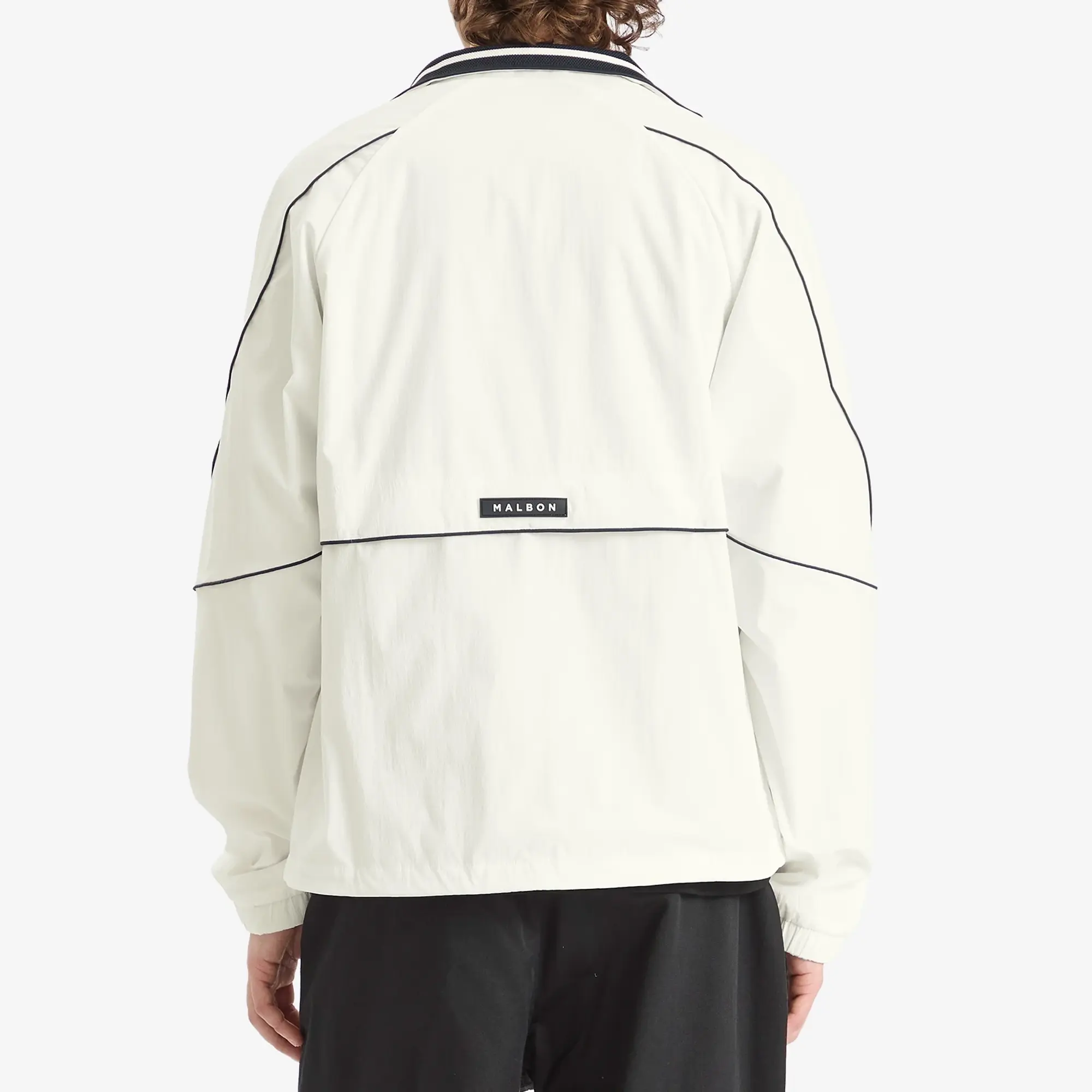 Malbon Men's Riva Nylon Jacket White