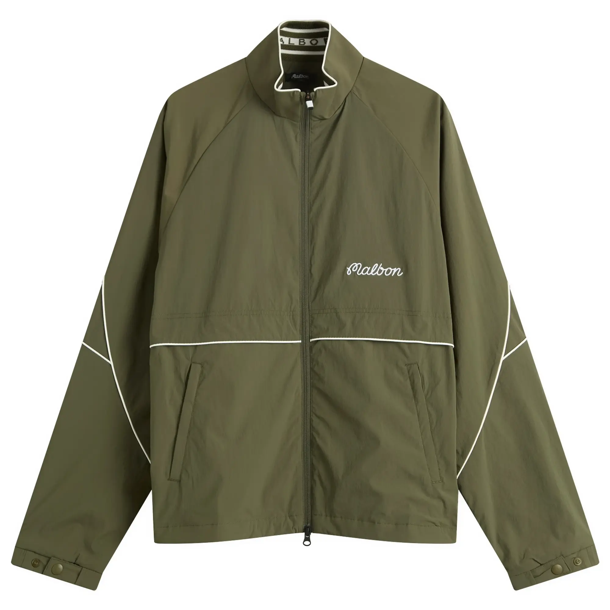 Malbon Men's Riva Nylon Jacket Cypress Green
