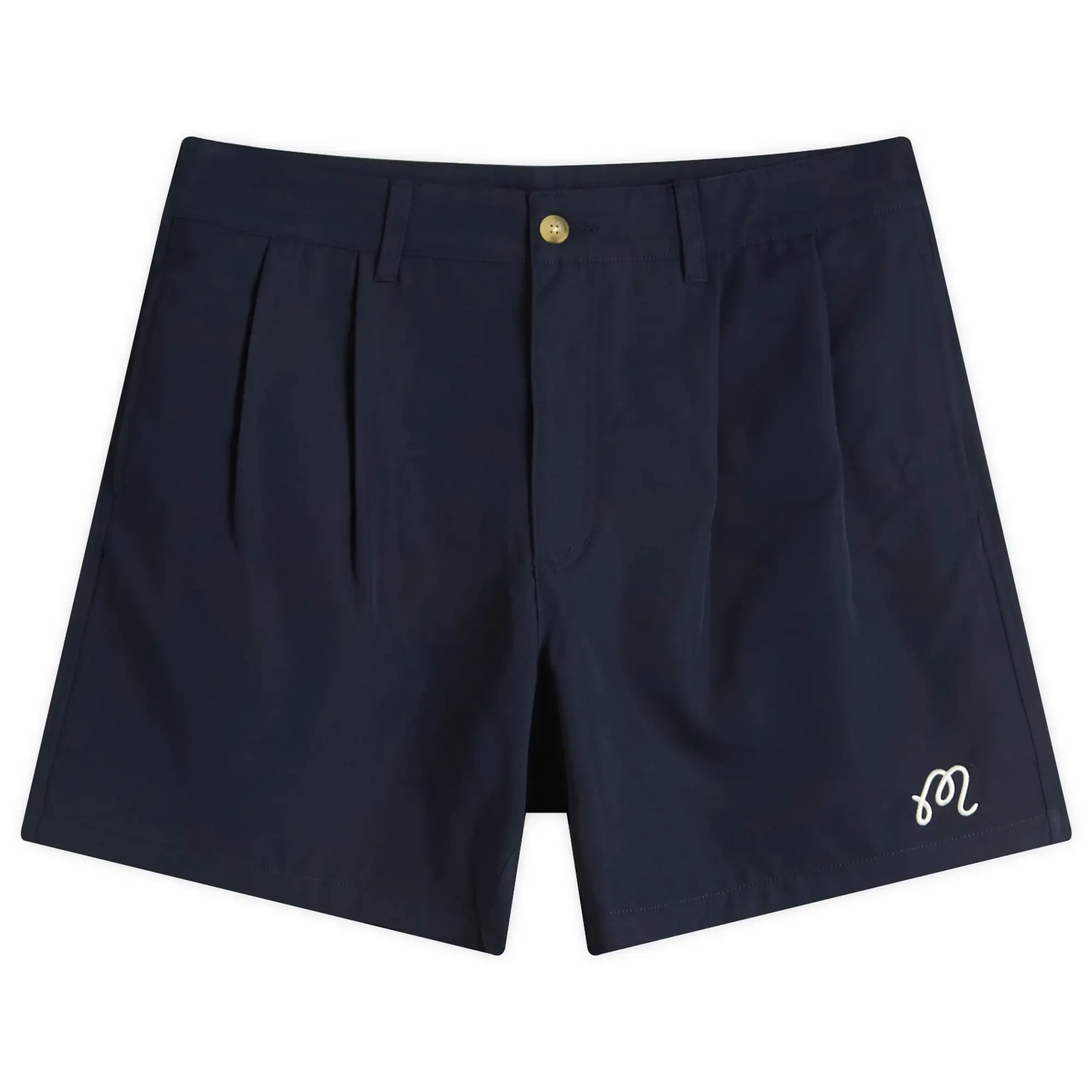 Malbon Men's Classic Pleated Short Navy