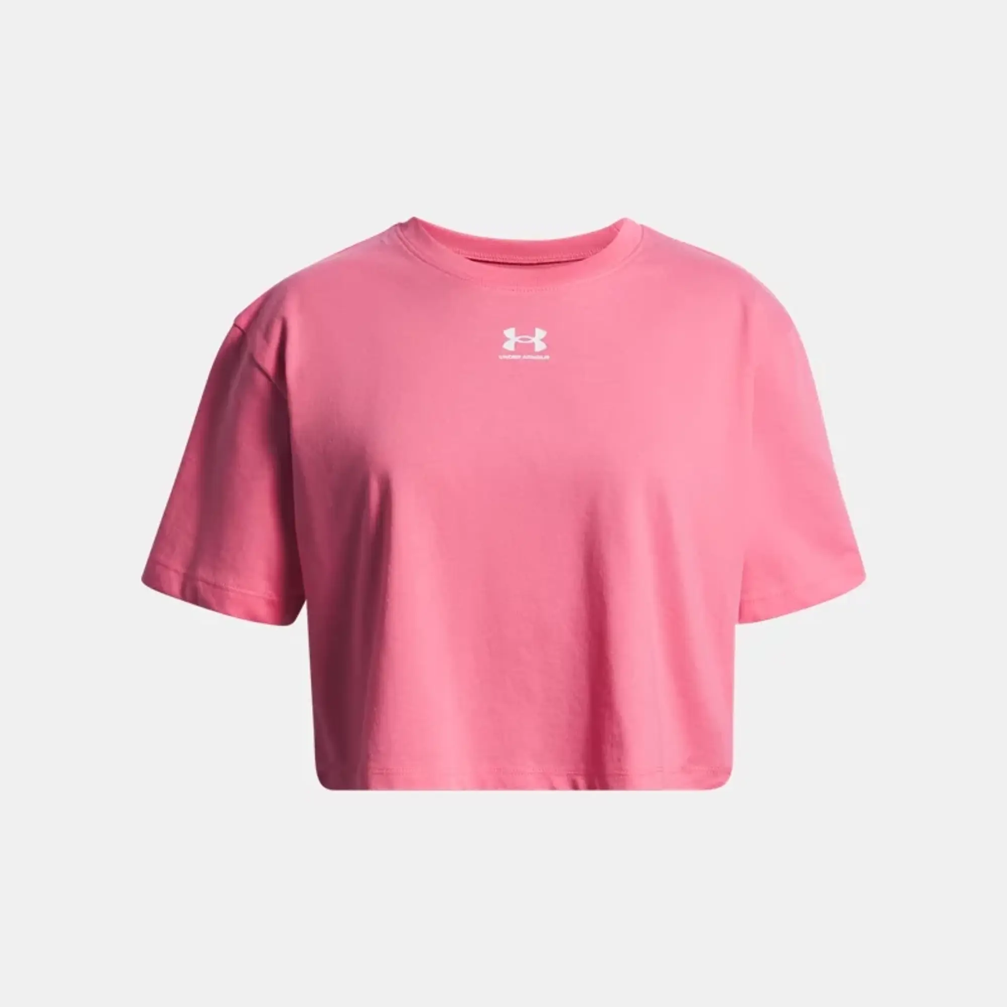 Under Armour  Rival Girls' Short Sleeve Super Pink / White YLG (59 - 63 in)